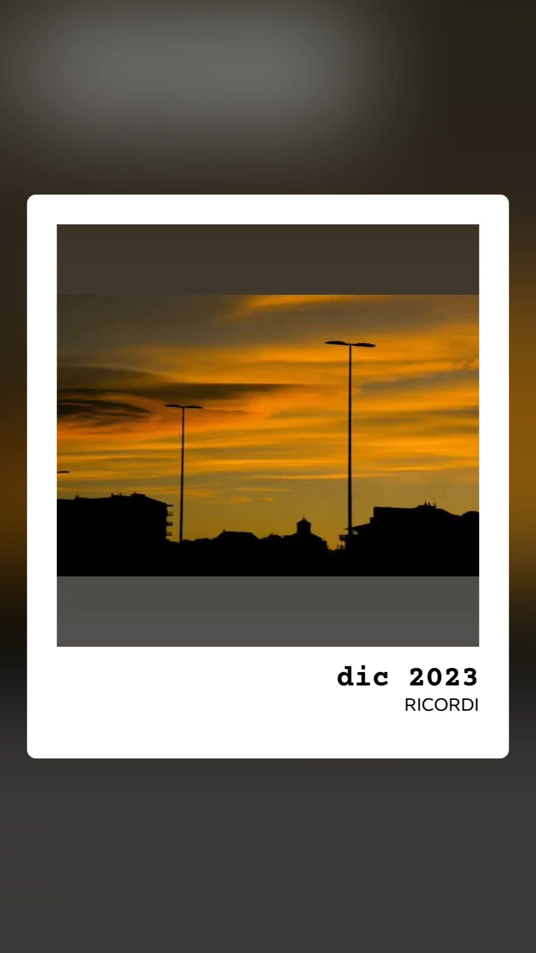 Sunset in the city