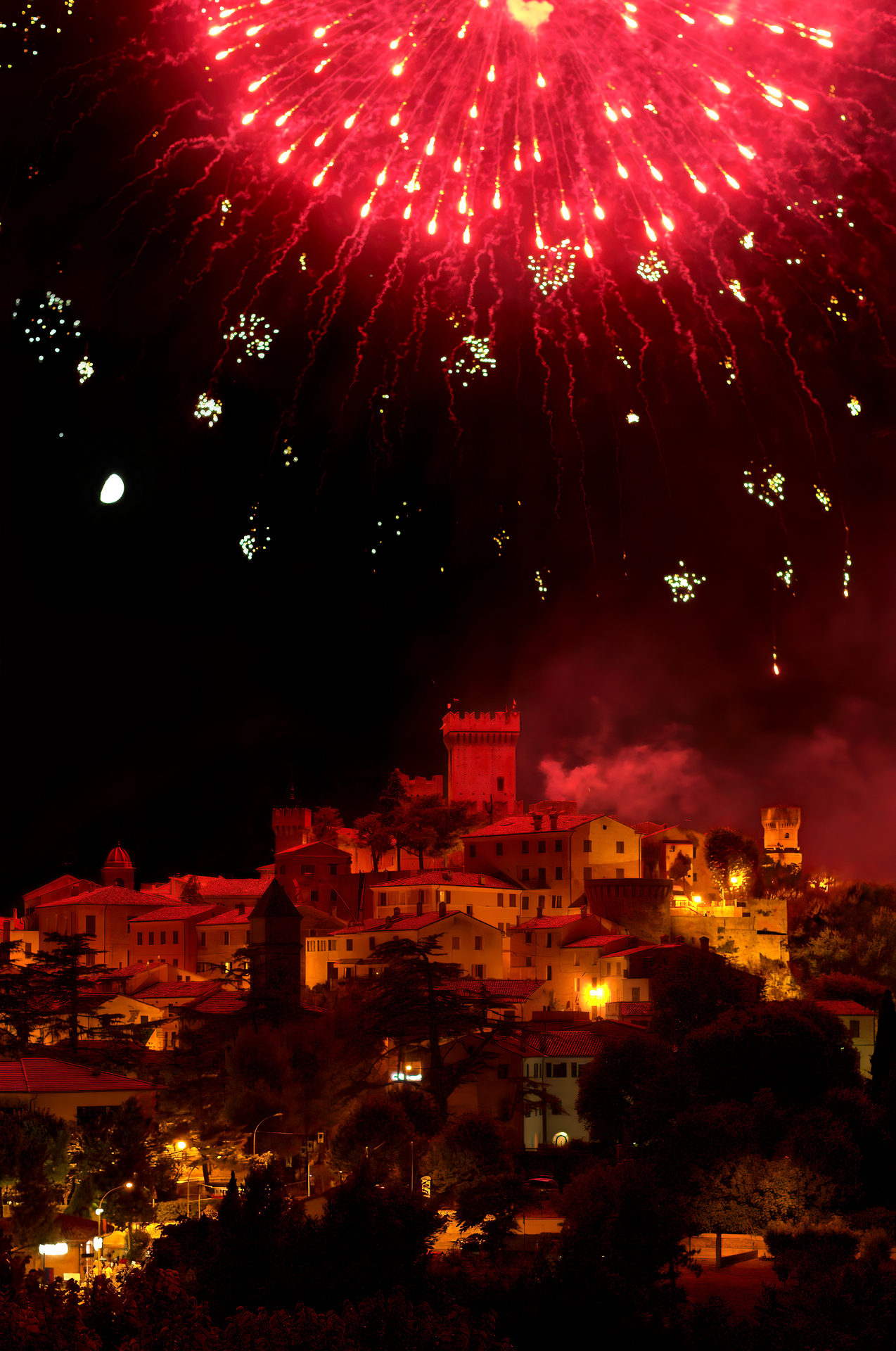 Fires on Offagna
