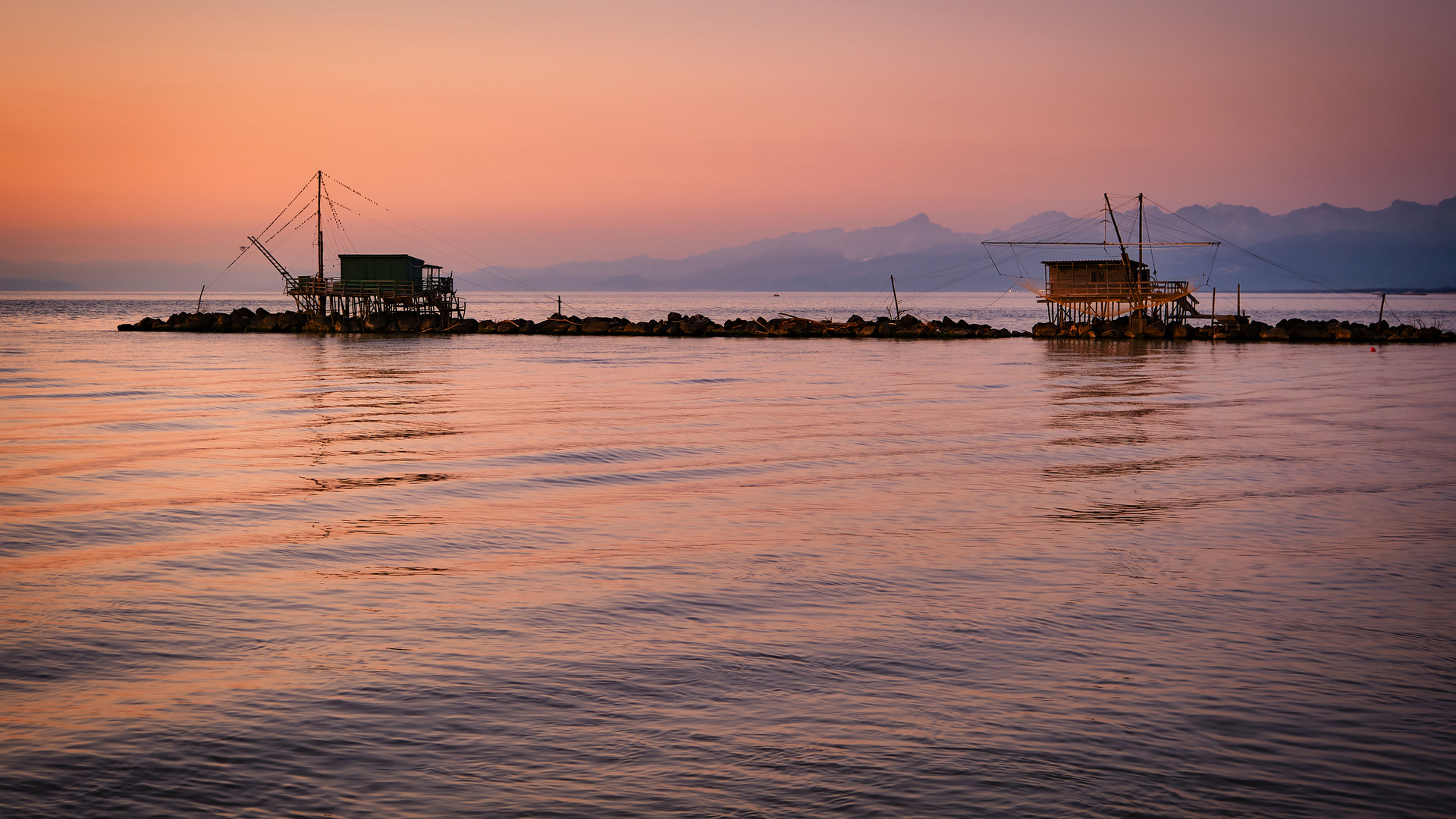 Tramonto a Bocca d'Arno
