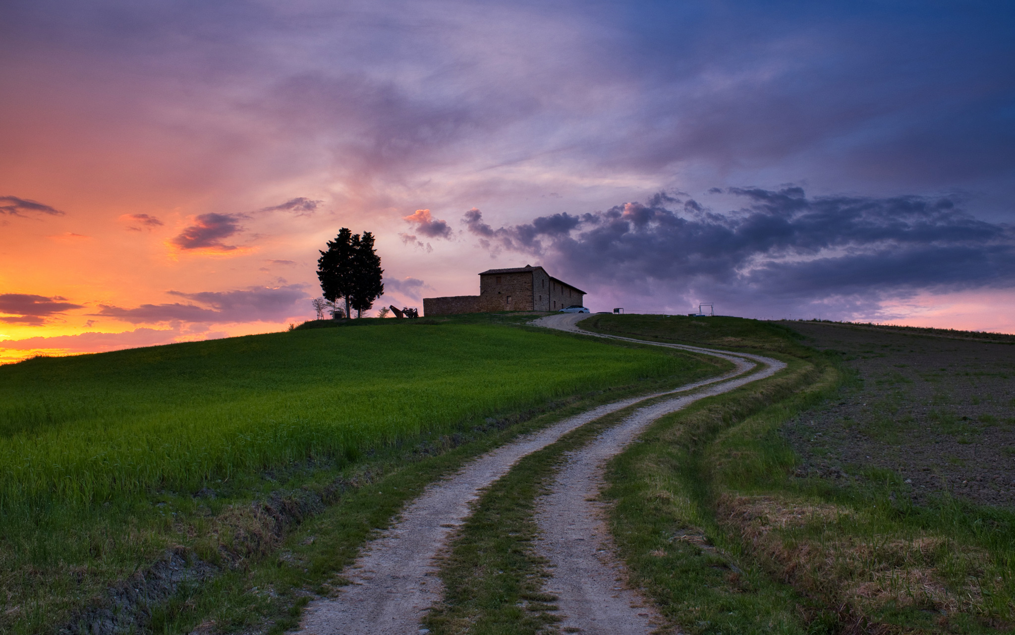 Tramonto in Val d'Orcia