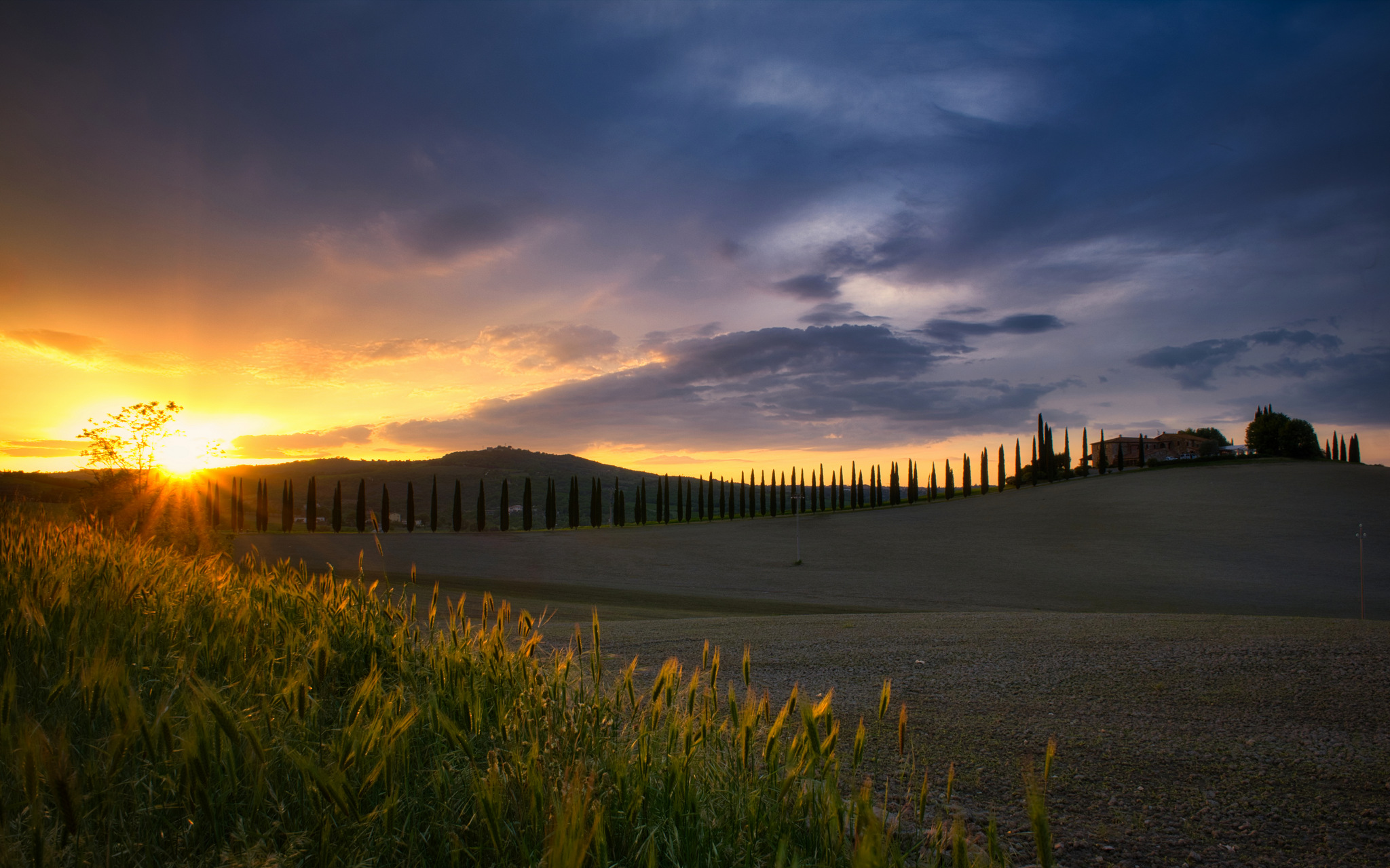 Tramonto in val d'Orcia
