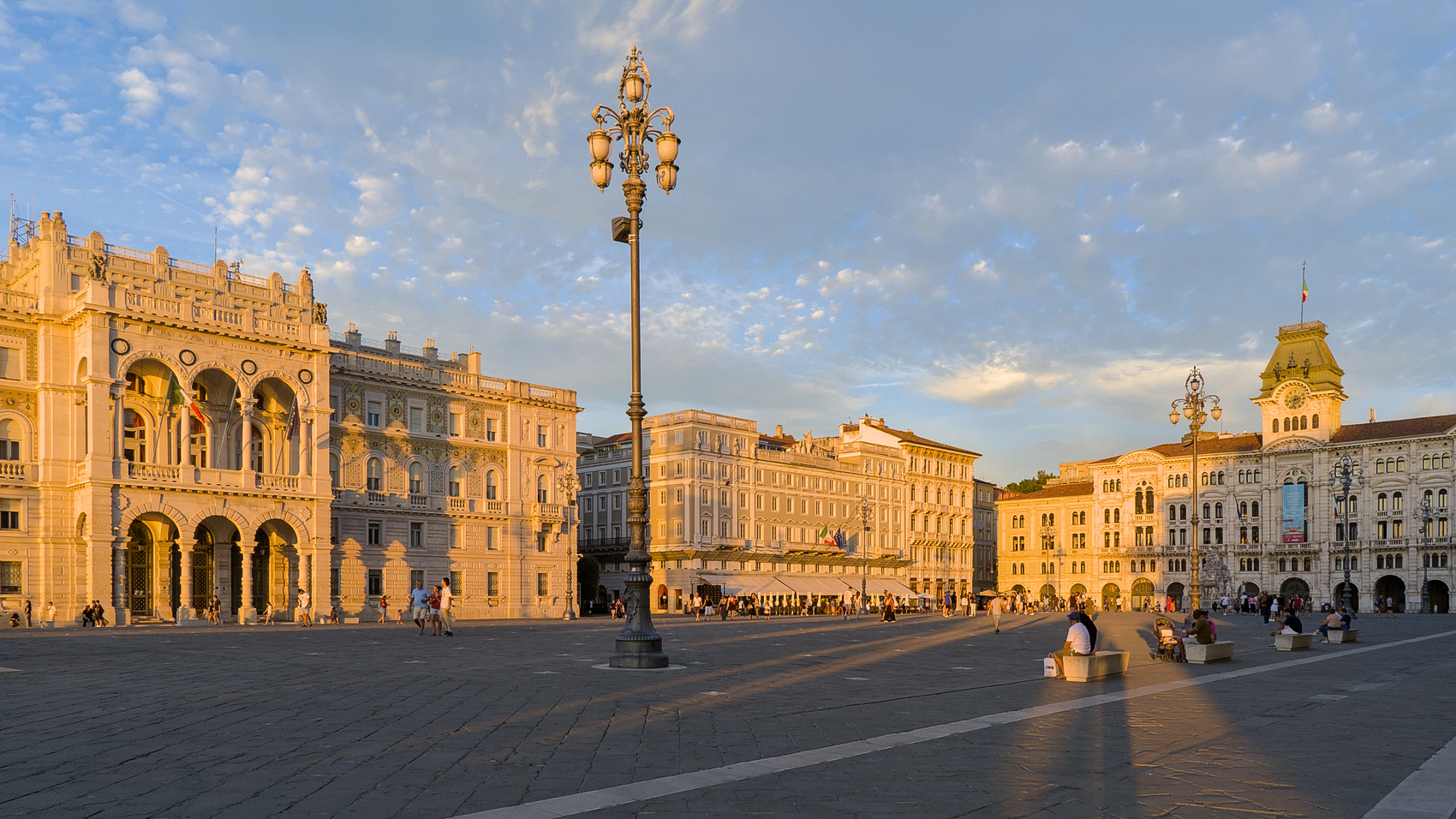 Trieste - Piazza Unità d'Italia at sunset