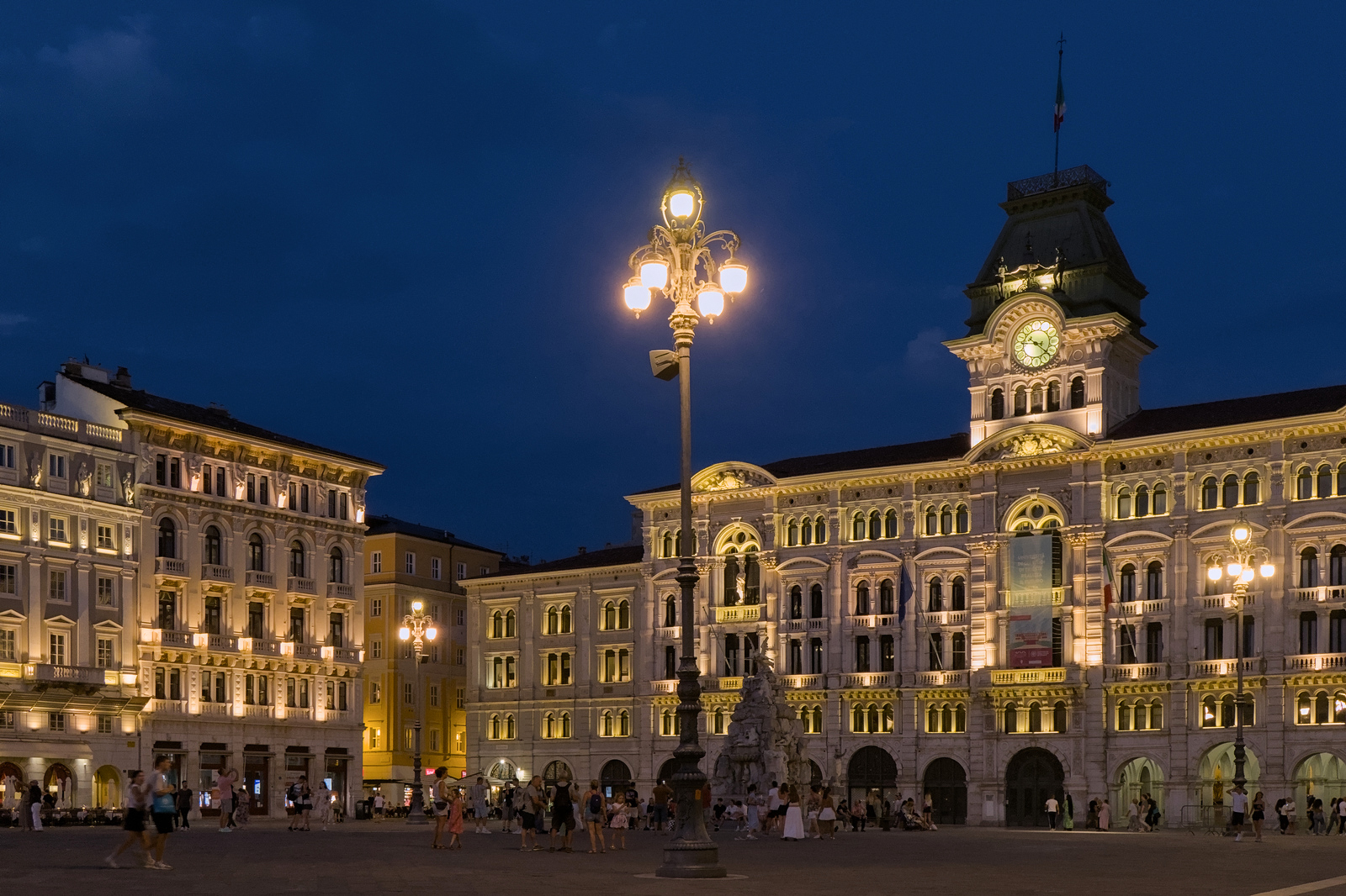 Trieste - Piazza Unità d'Italia in the evening