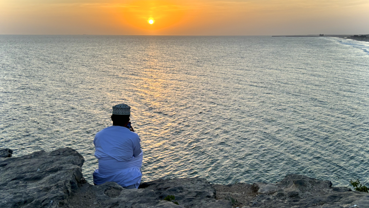 Waiting for the sunset Oman