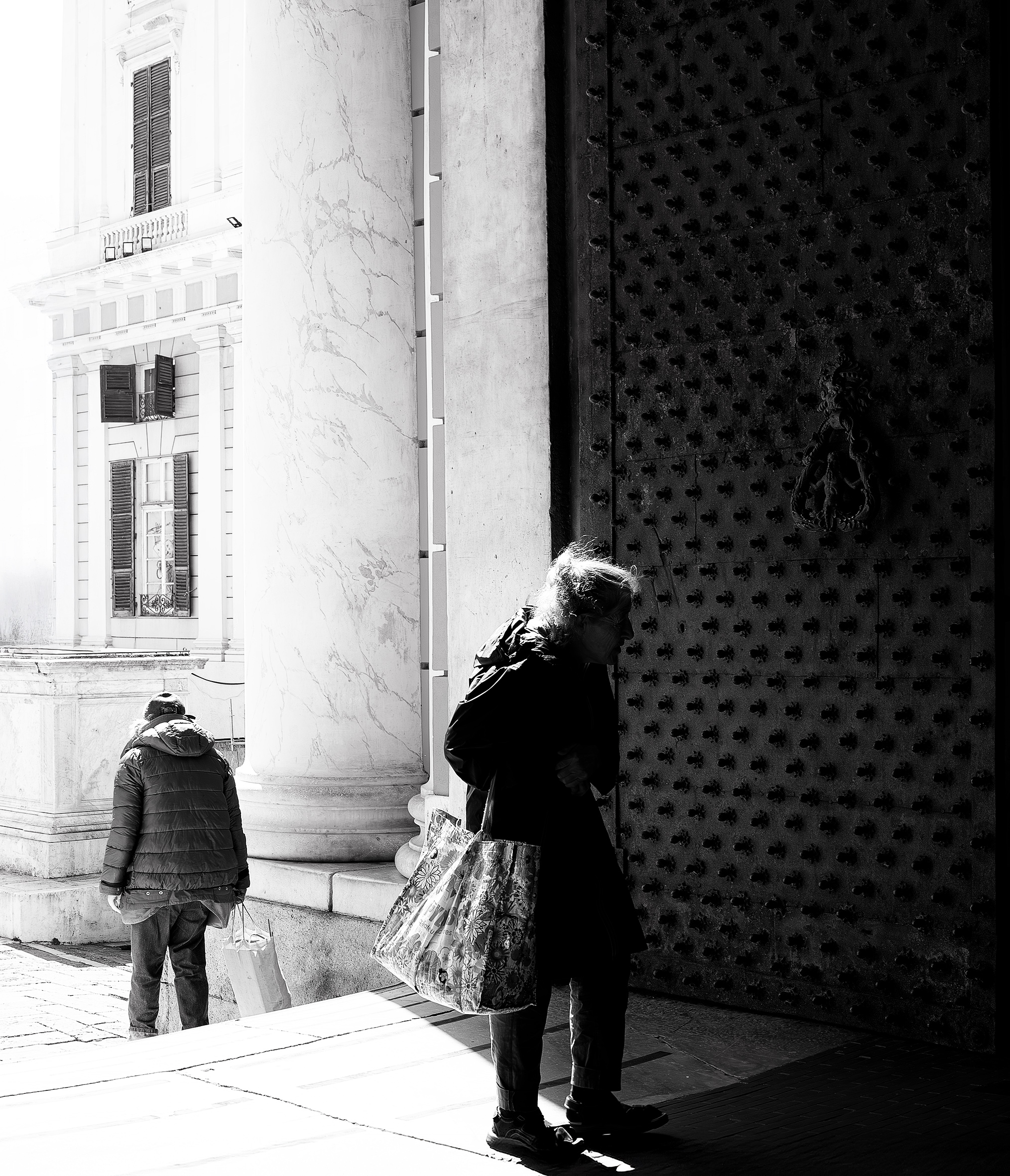 Who enters and who leaves.