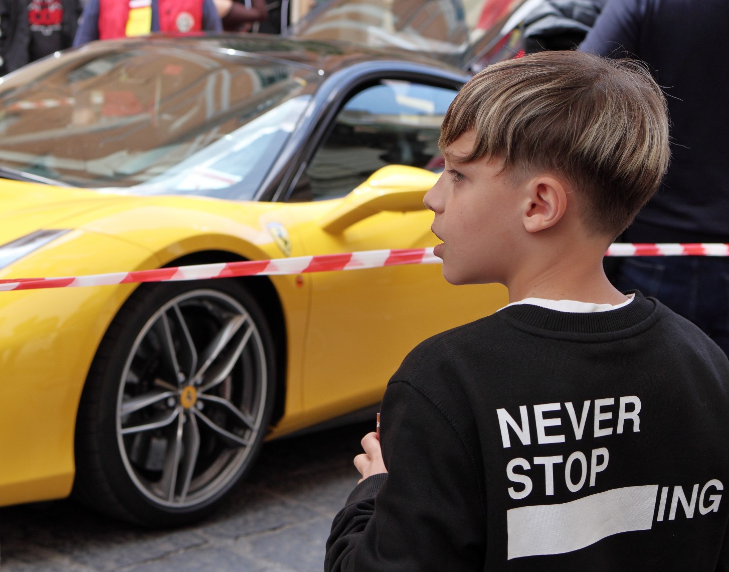 Ferrari meeting with his nephew