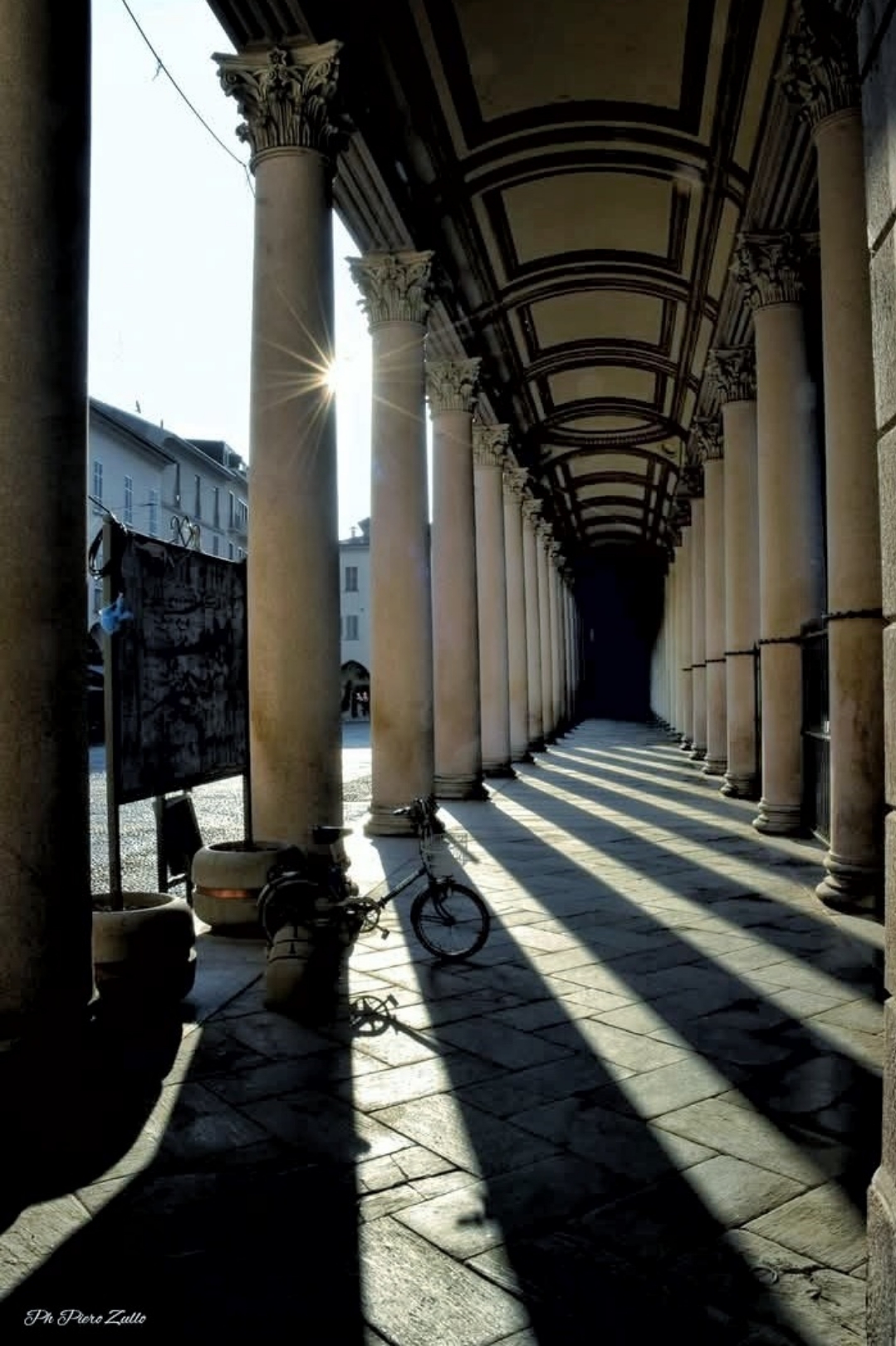 The first ray of morning sunshine