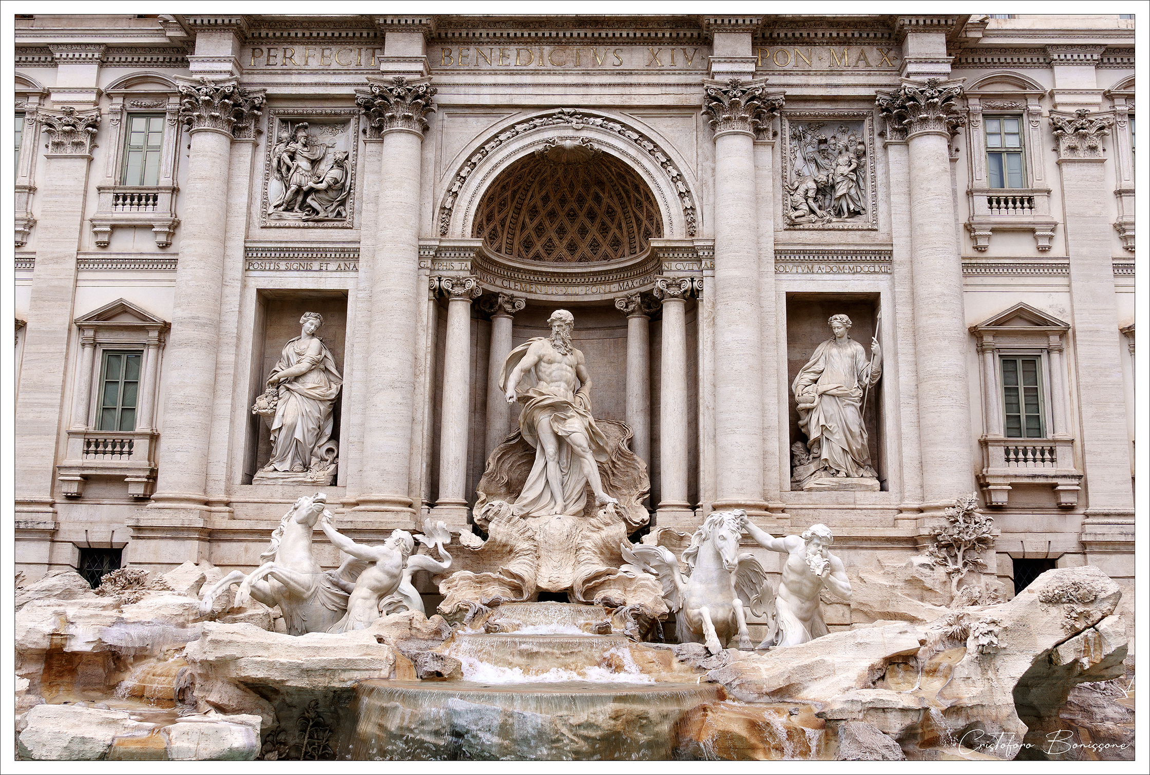 Particolare Fontana Trevi Roma