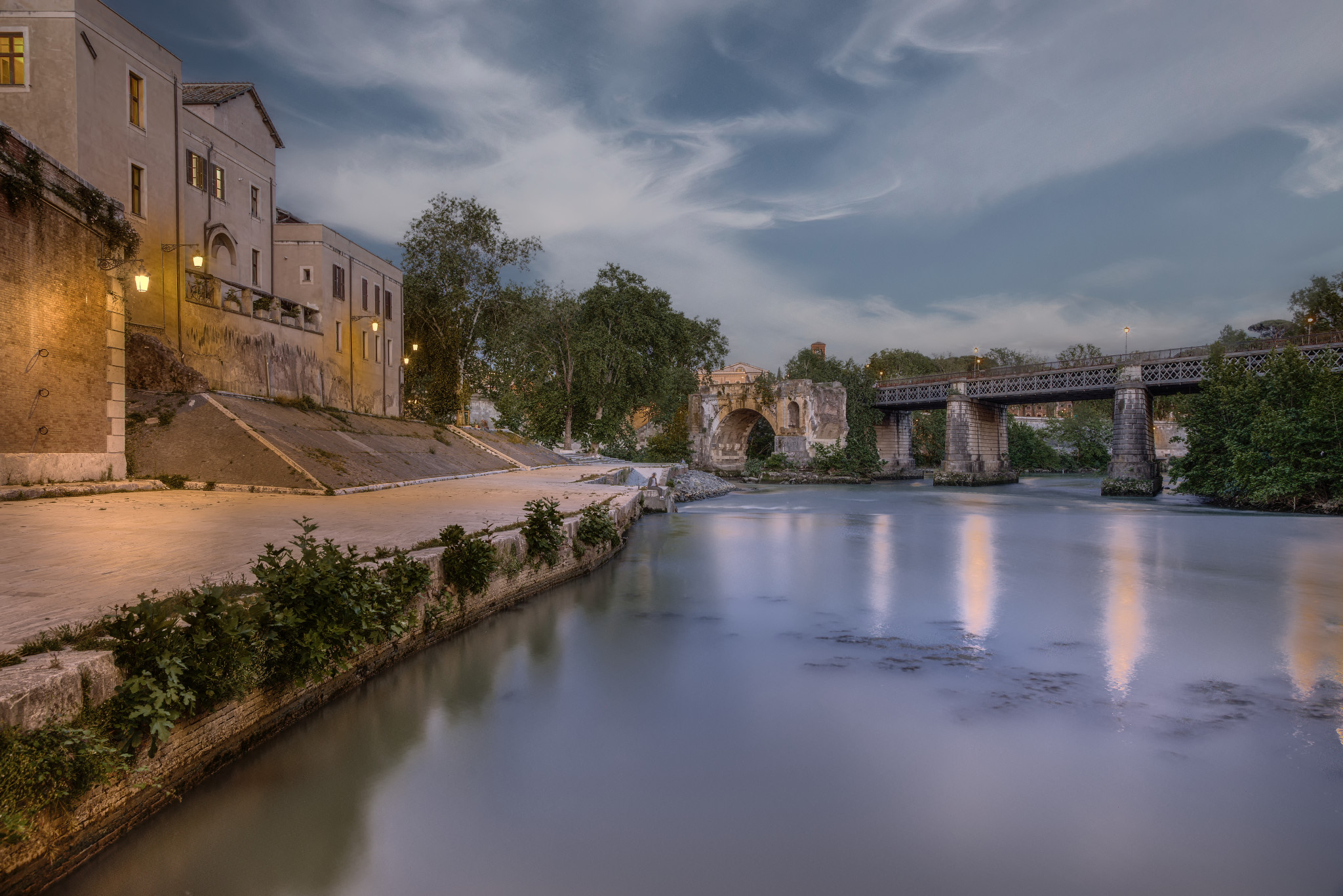 Sunset at the Tiber Island