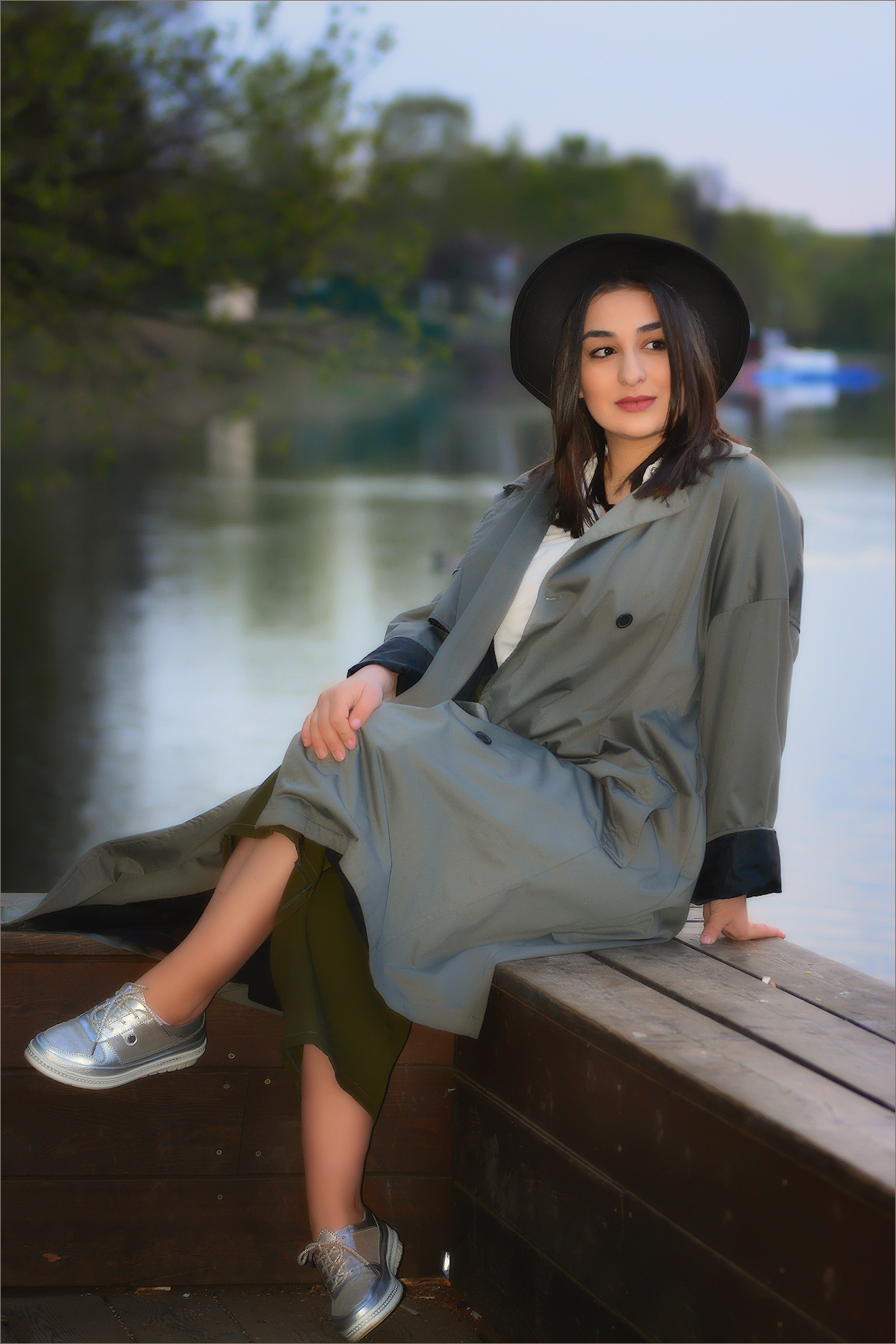 Woman with Black Hat