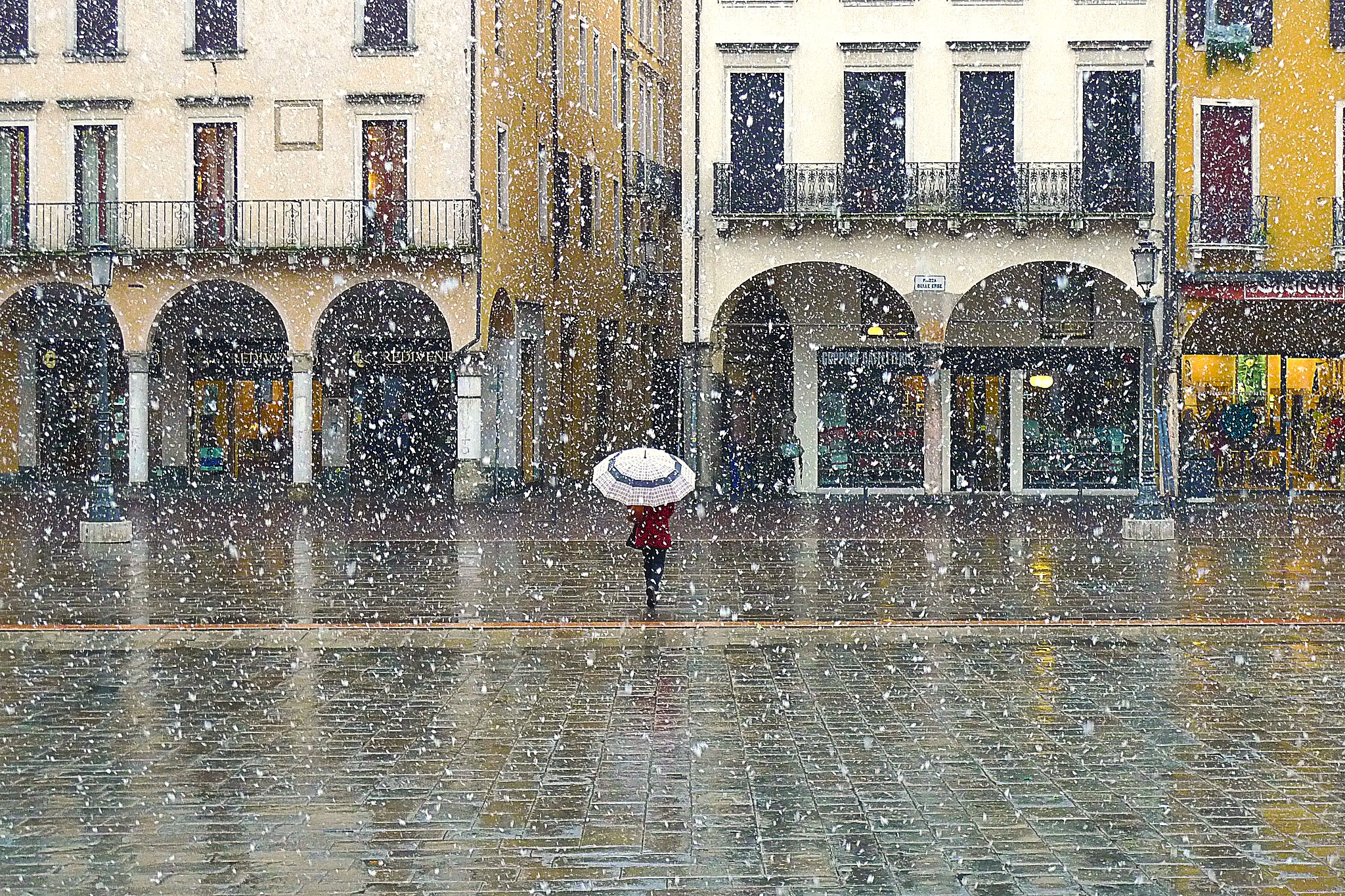 Padova sotto la neve