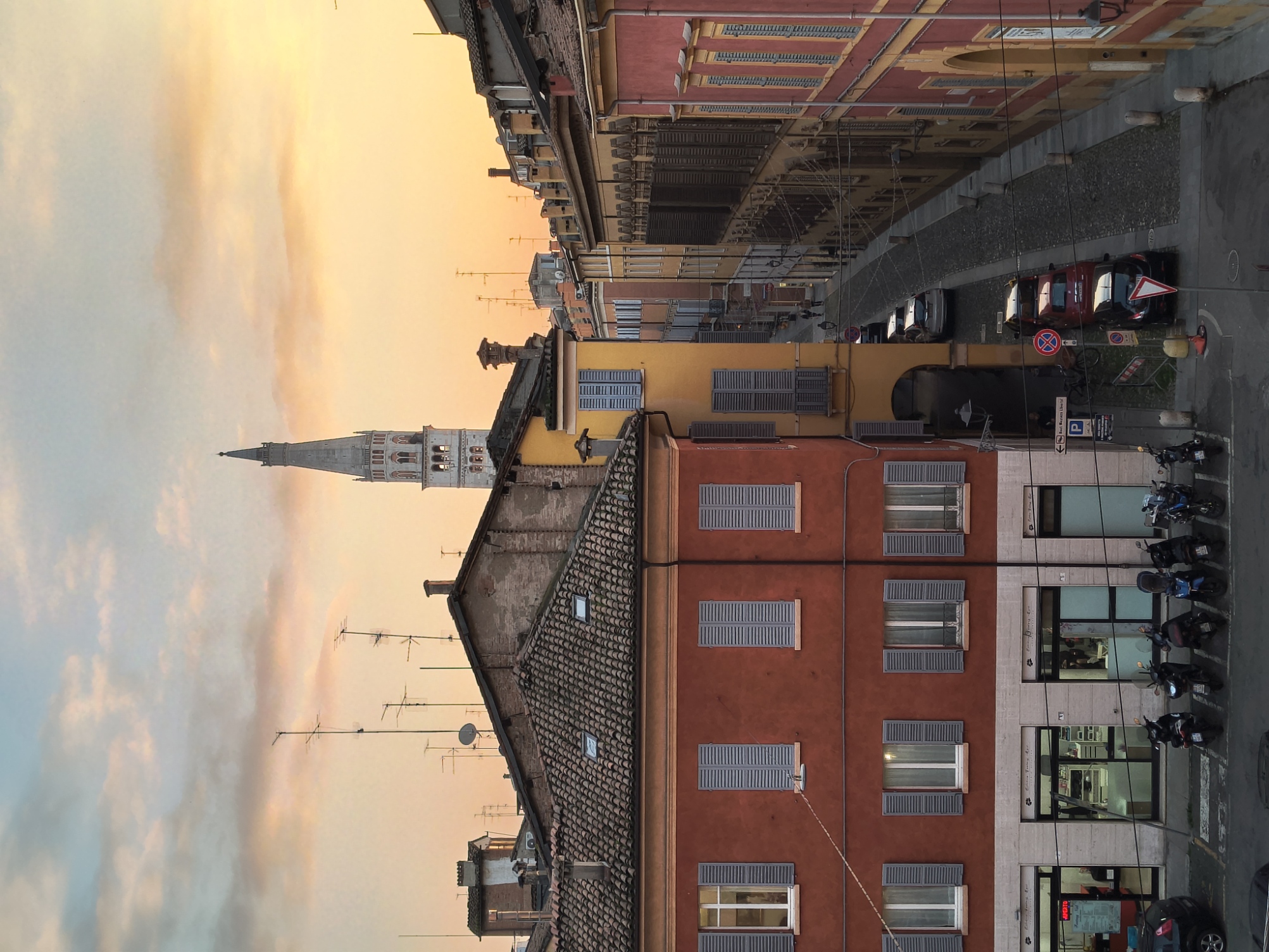 Piazzale Sn Domenico at sunset