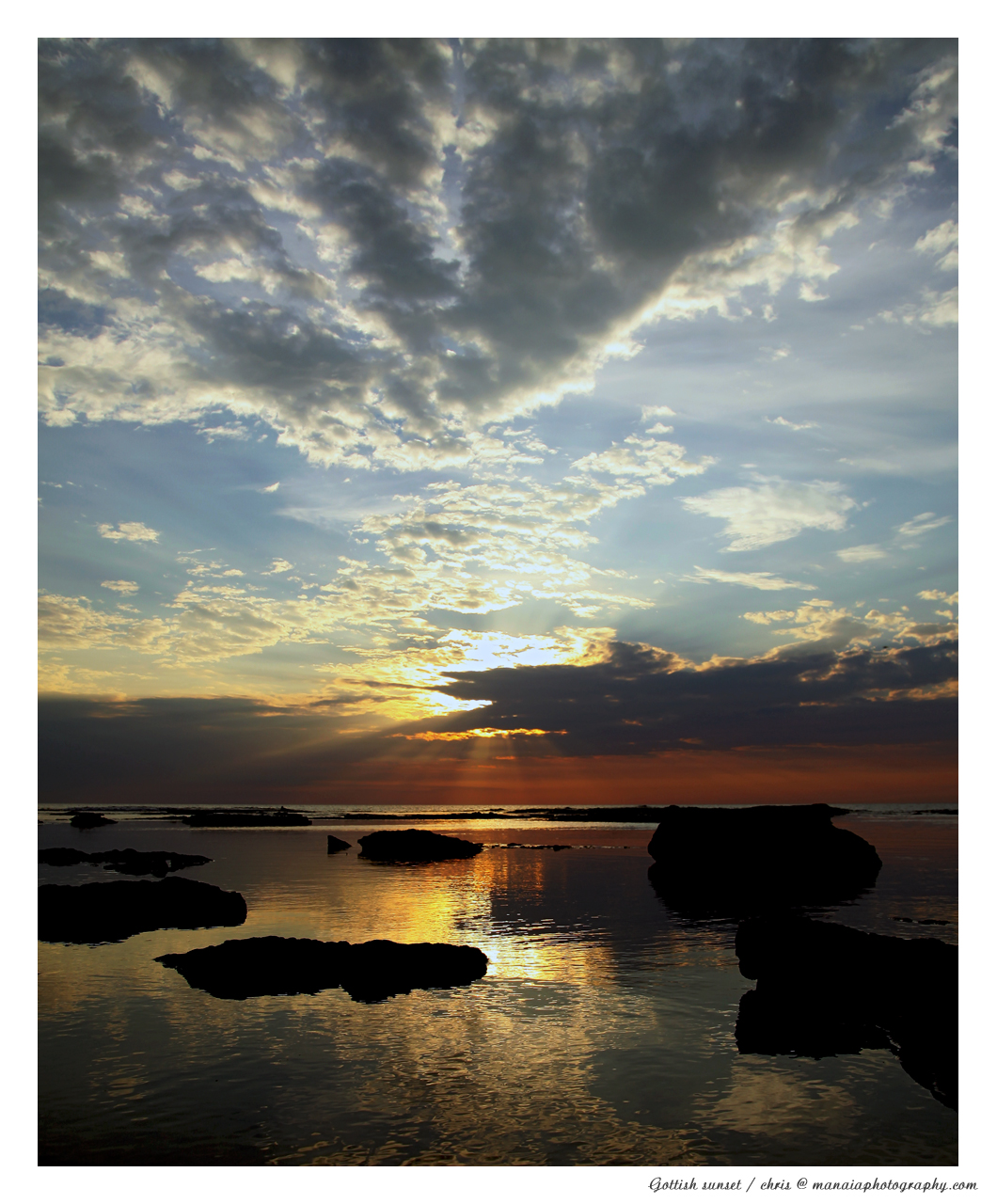 Tramonto tipica su Gotland 2010