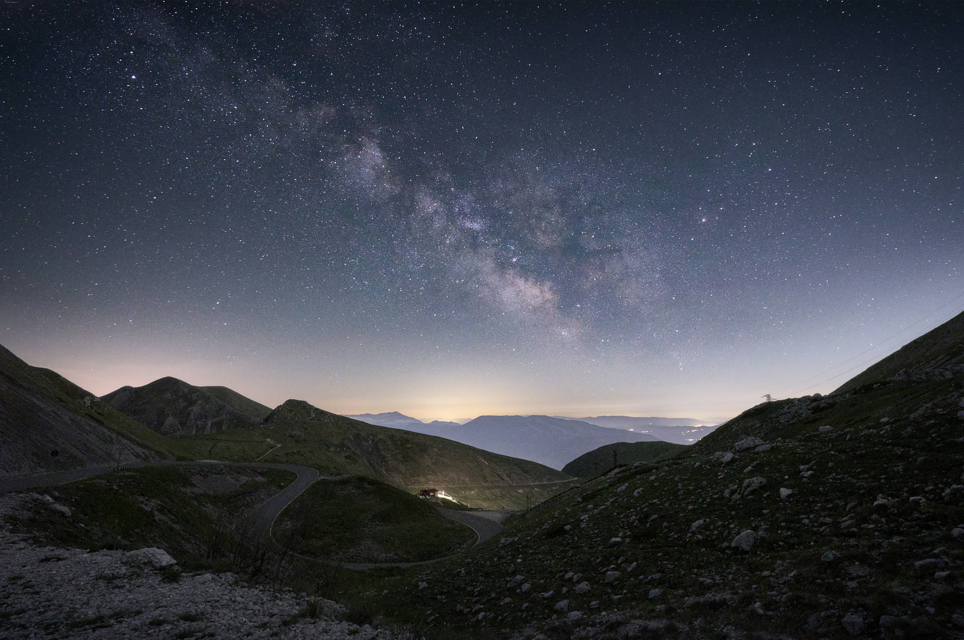Mount Terminillo and the Milky Way