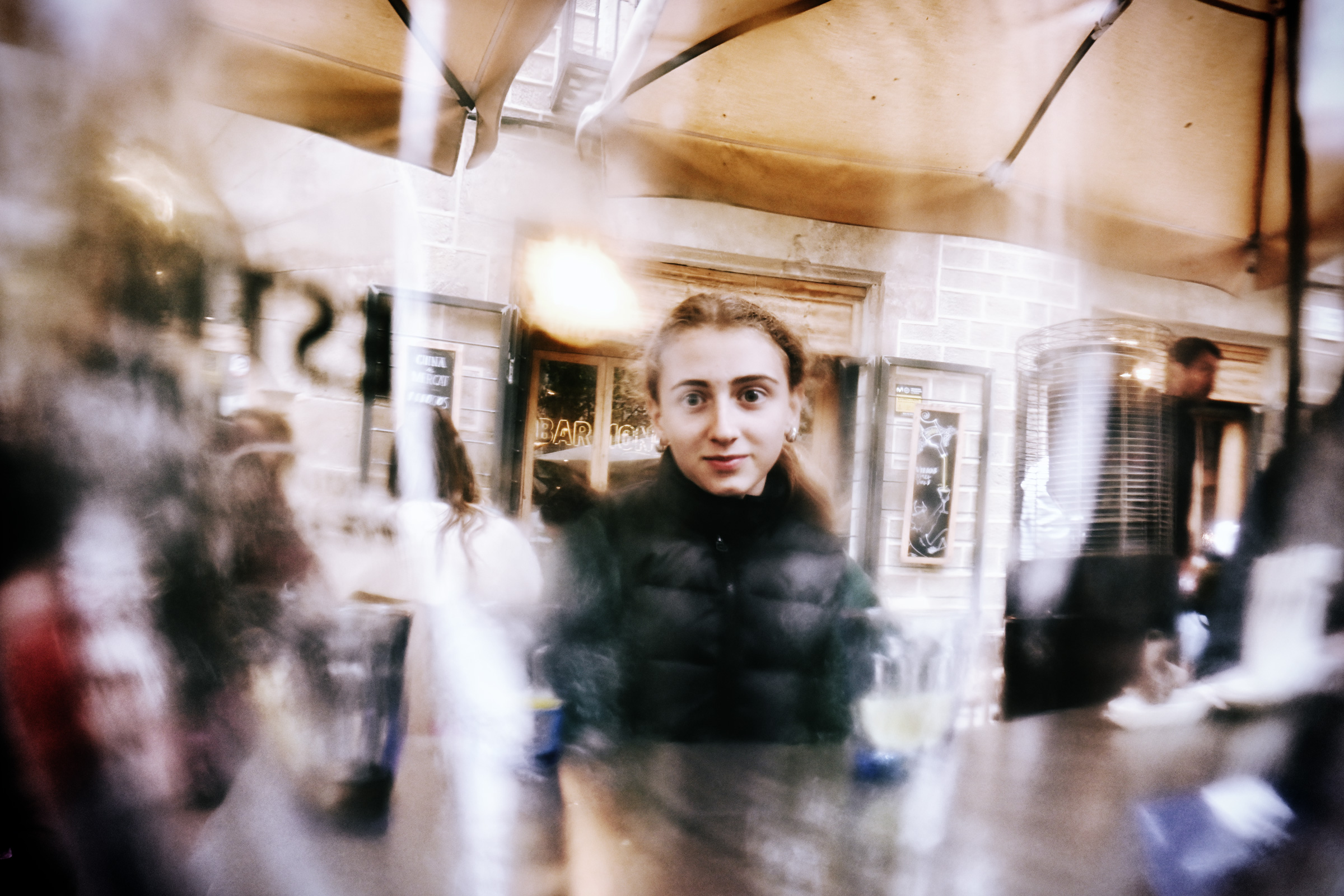 Through the glass