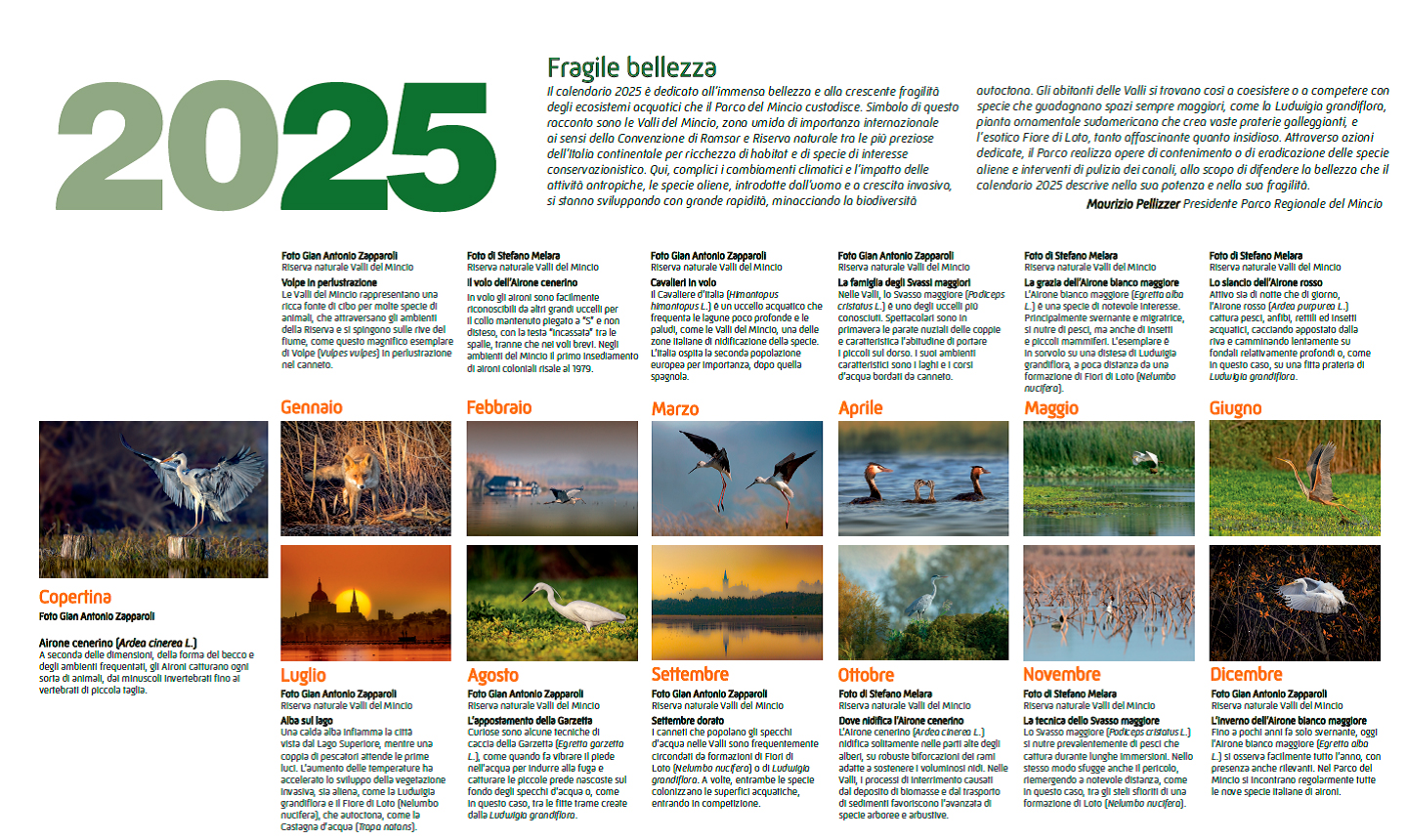 Fragile Beauty - Calendar 2025 Parco del Mincio