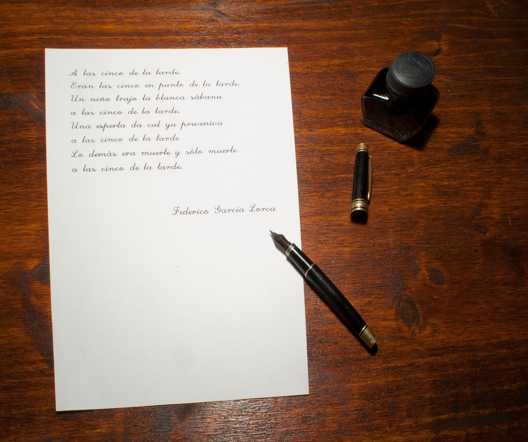 A las cinco de la tarde