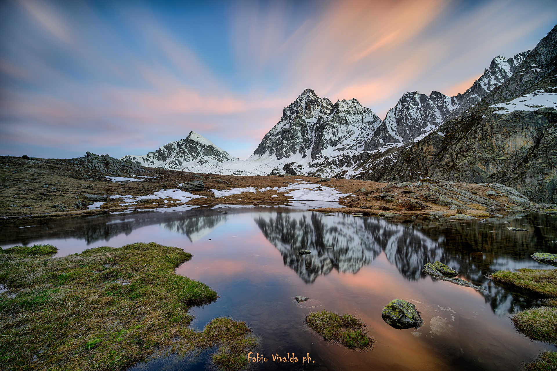 Sunset in the upper Po valley