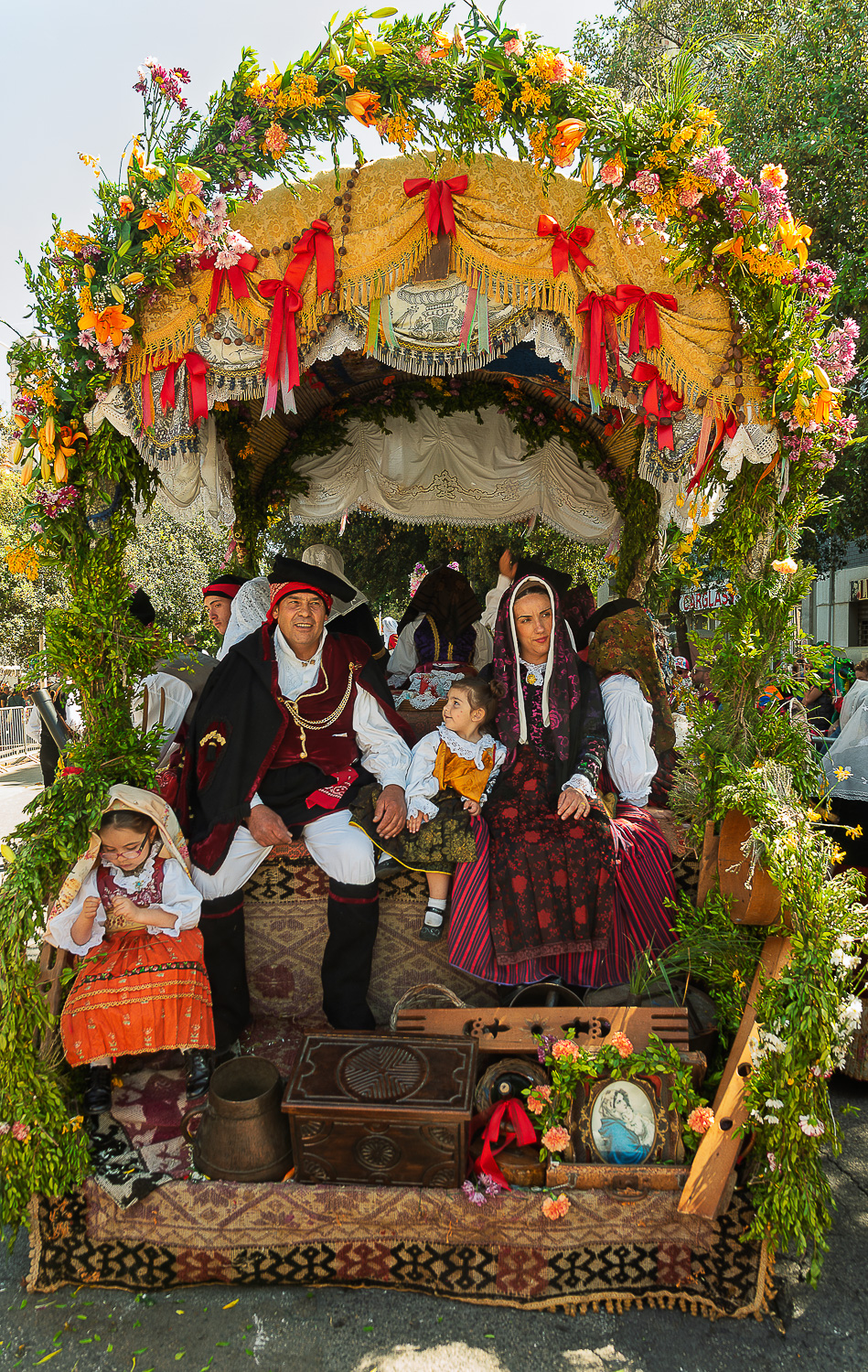 Famiglia alla Cavalcata sulla "Tracca"