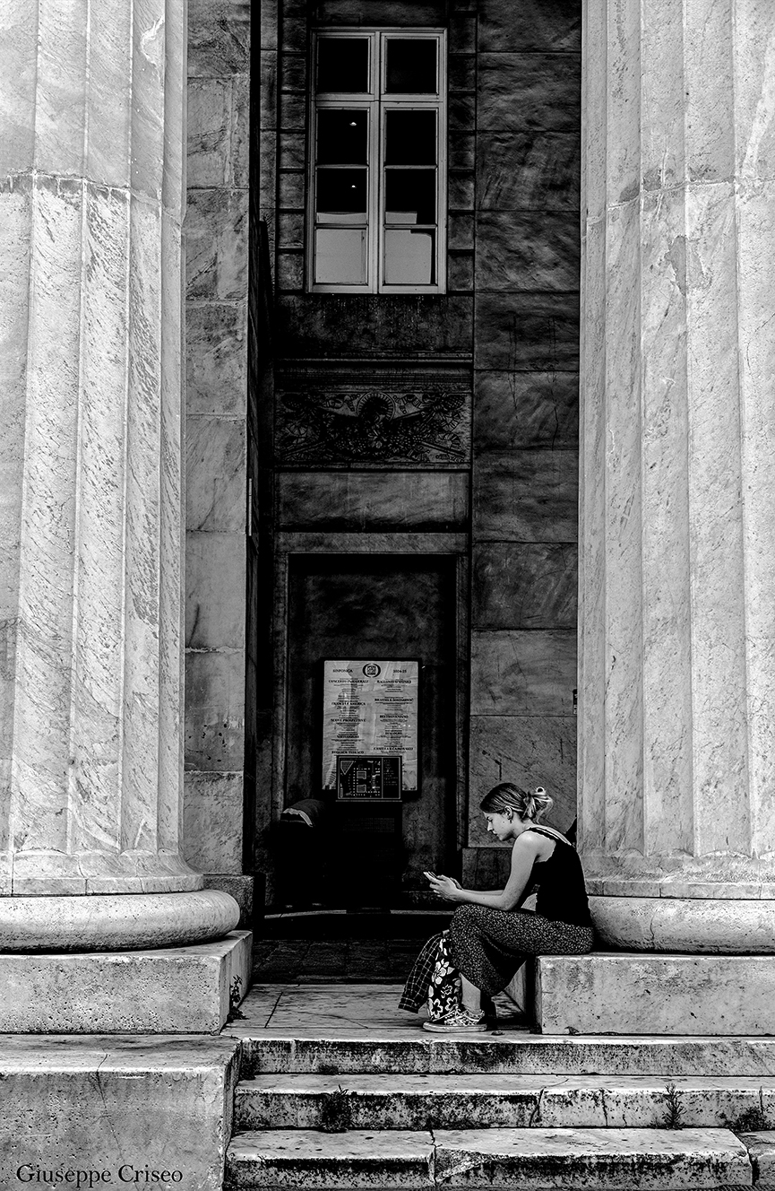 Girl at Carlo Felice (Genoa)