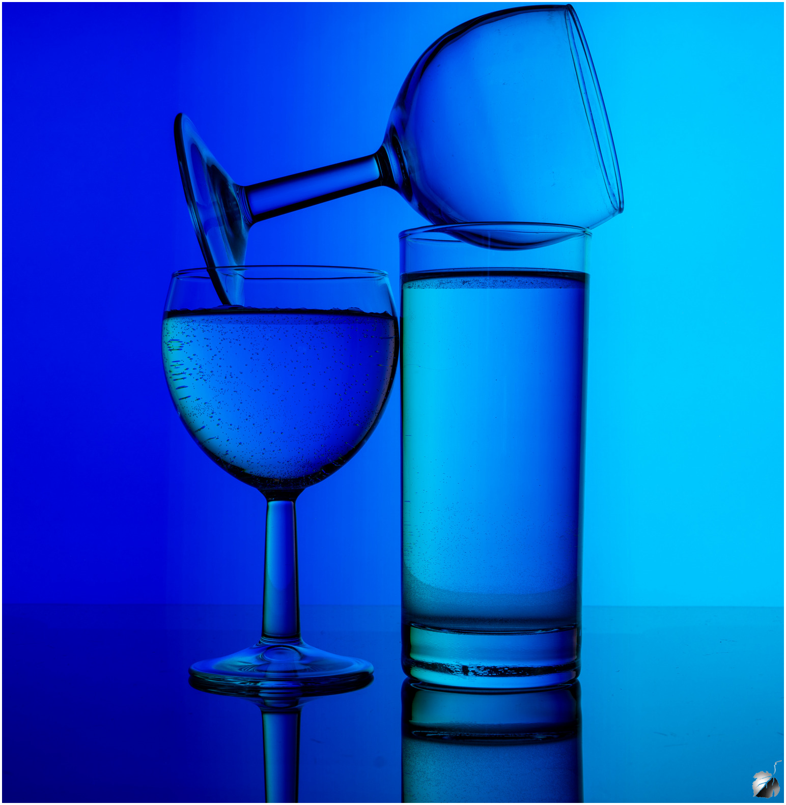 In the blue...