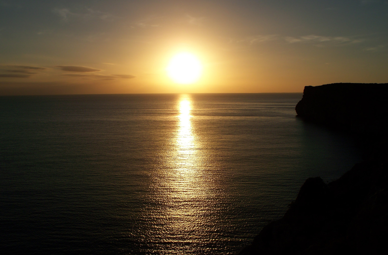 Magico tramonto a Minorca