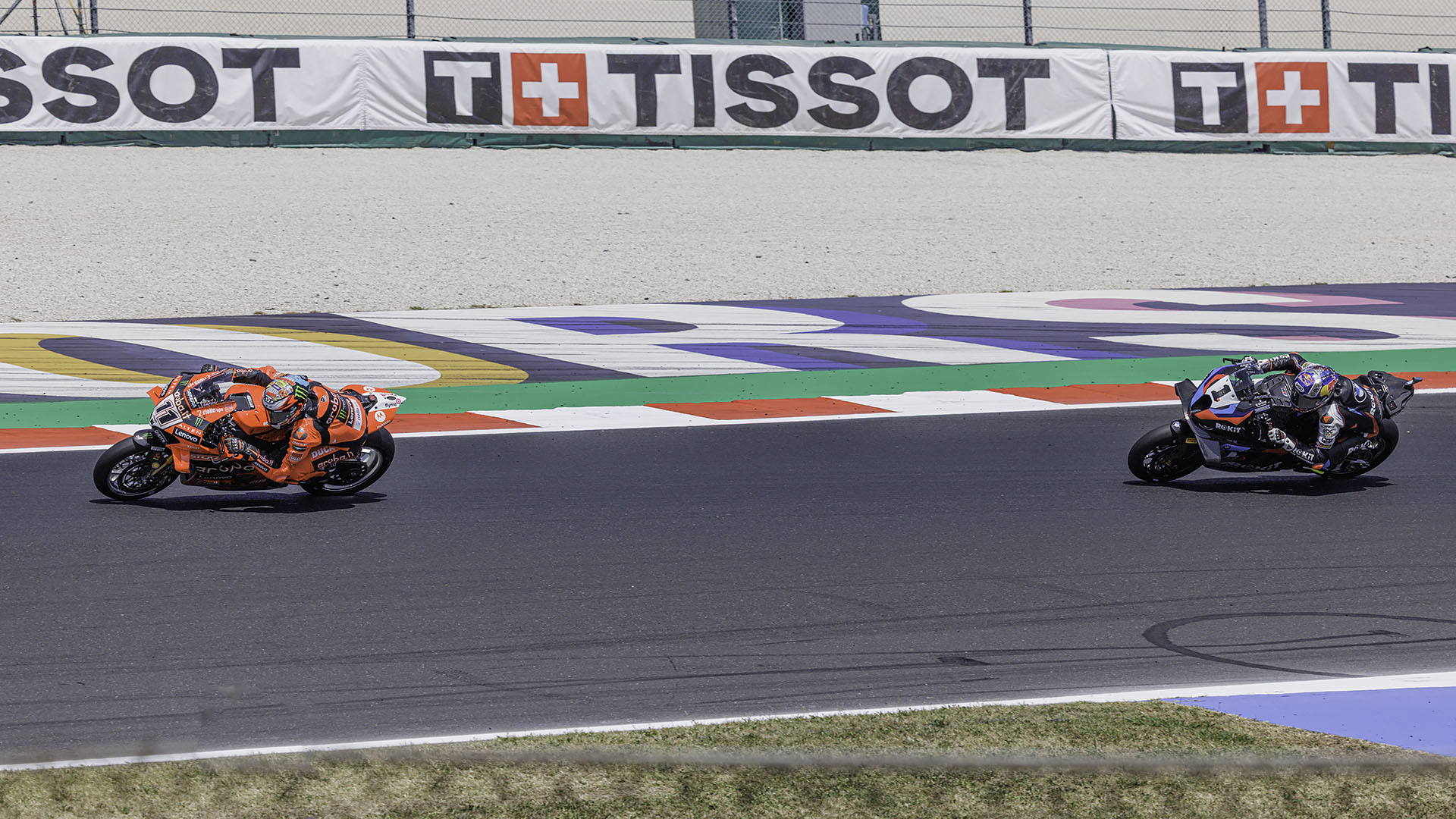 SBK at Misano 2025 -Nicolò Bulega and Toprak Razgatl?...