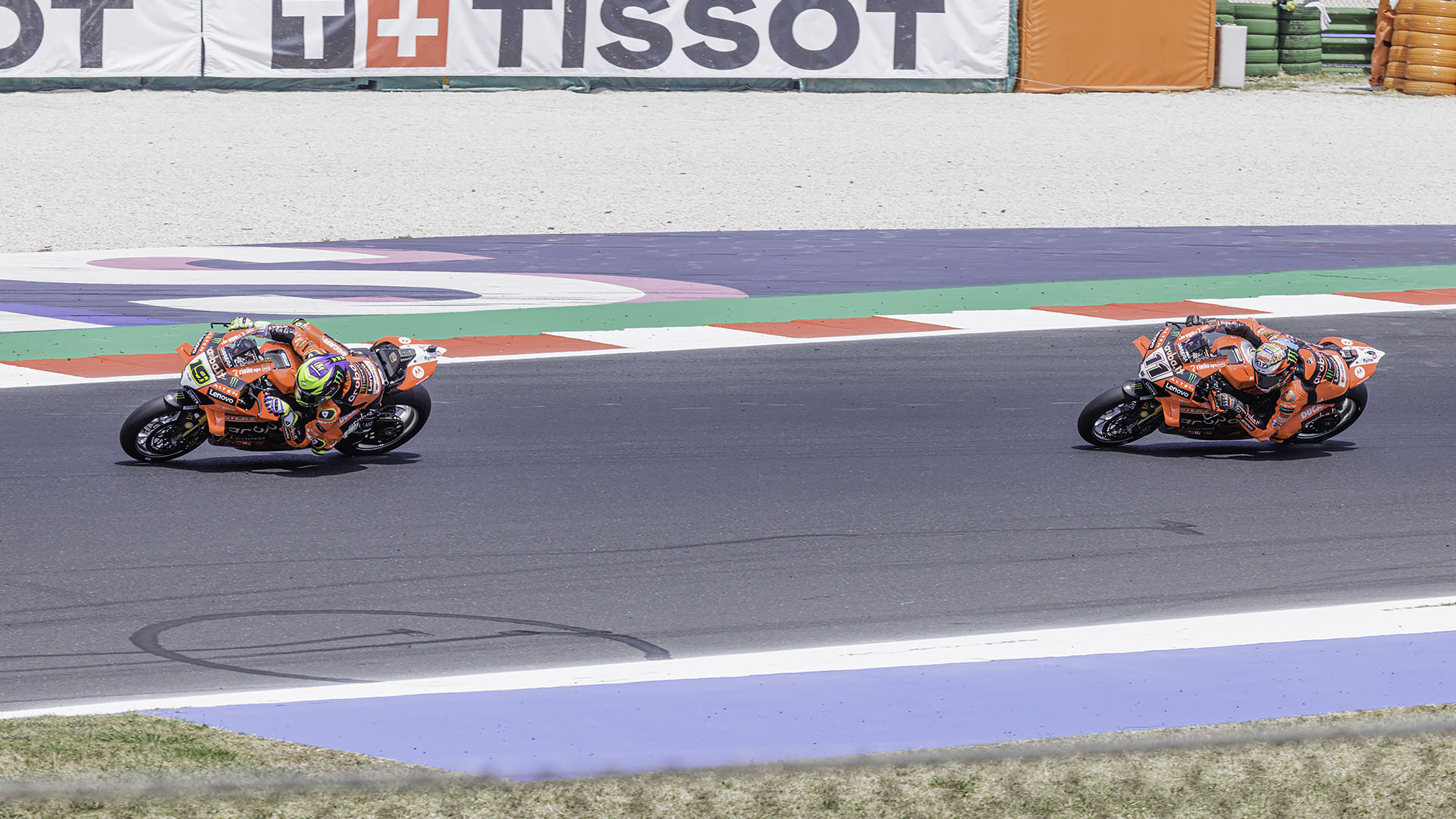 Sbk Misano 2025 -Alvaro Bautista and Nicolò Bulega