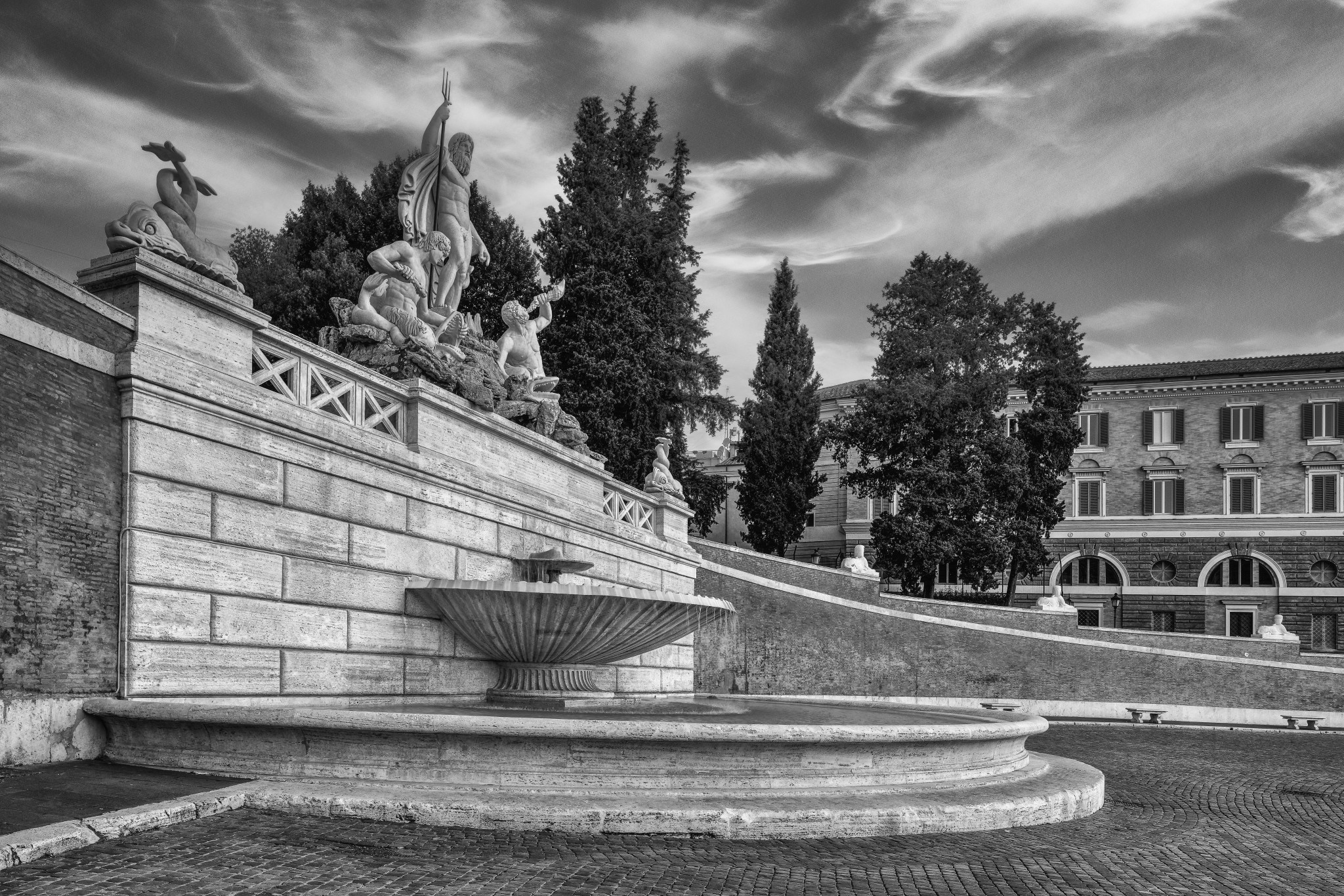 Piazza del Popolo - Fountain of Neptune II (Rome)