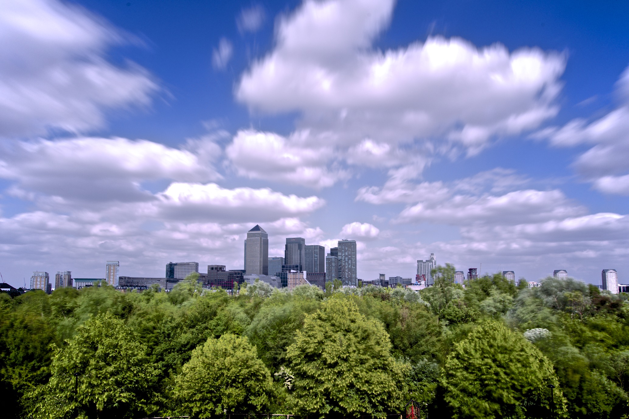 Canary Warf long exposure