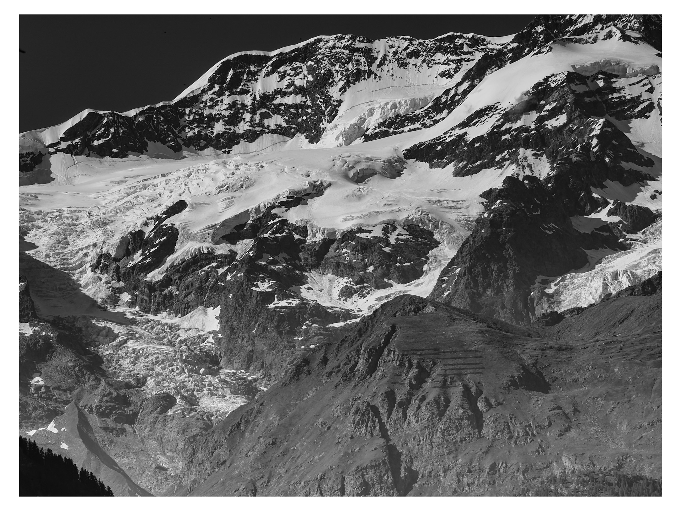 Glimpse of Monte Rosa