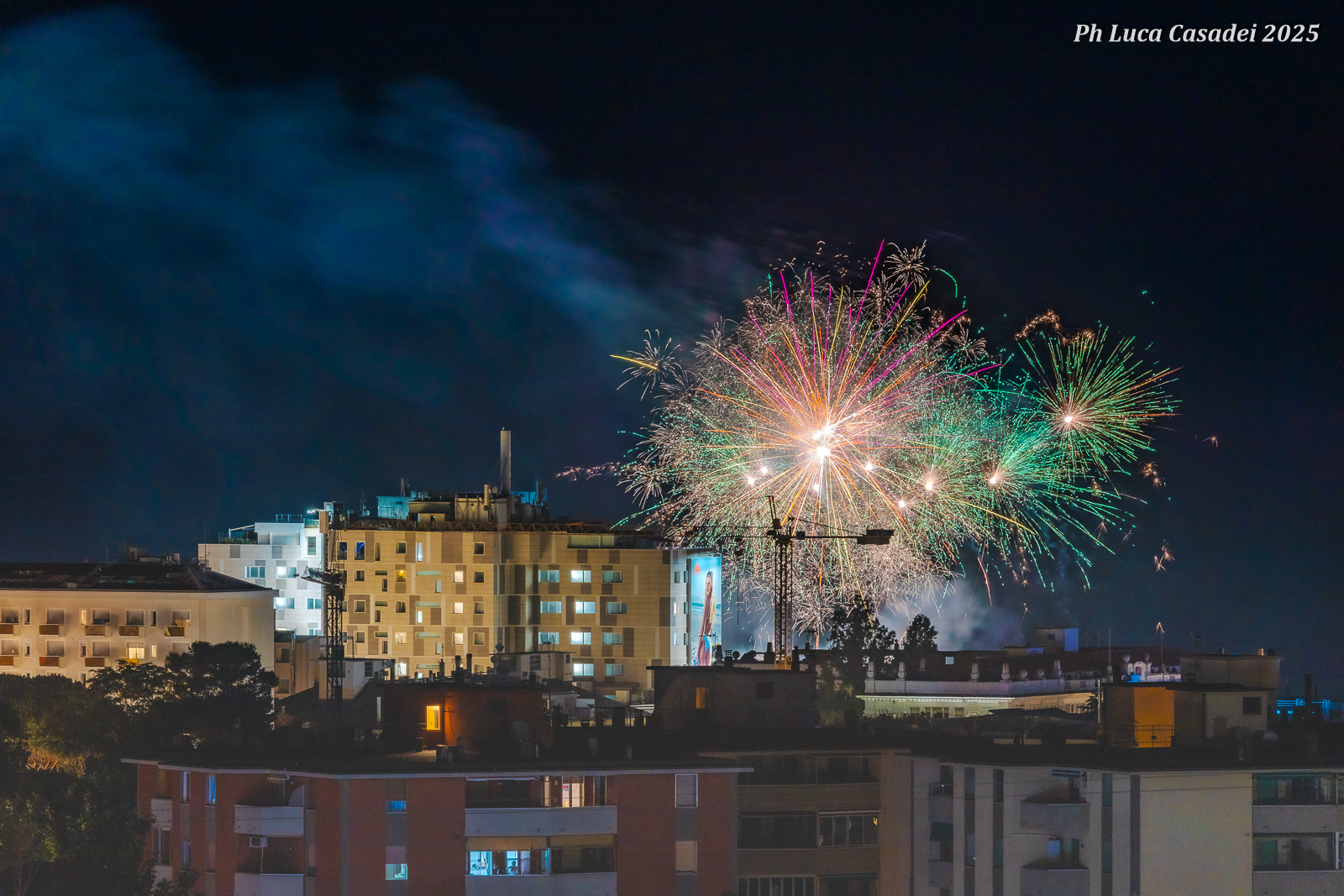 Riccione e i fuochi d'artificio