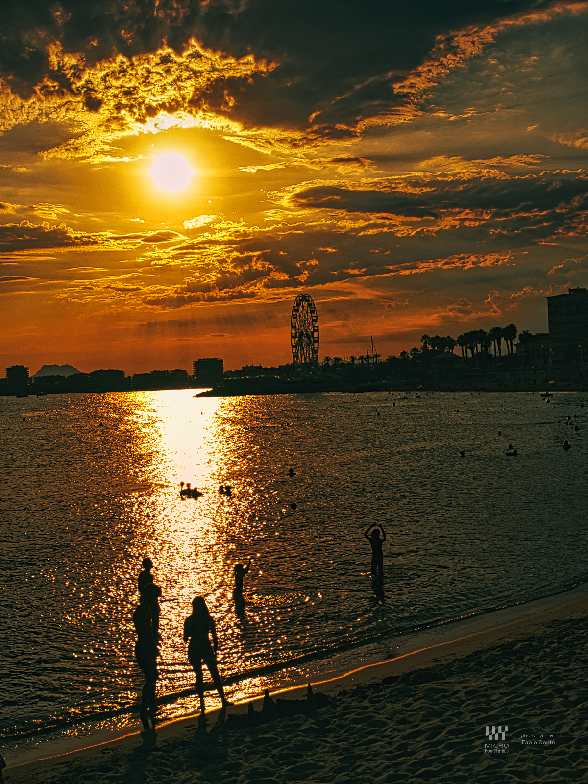 Saint-Raphaël, Côte d'Azur. Golden hour