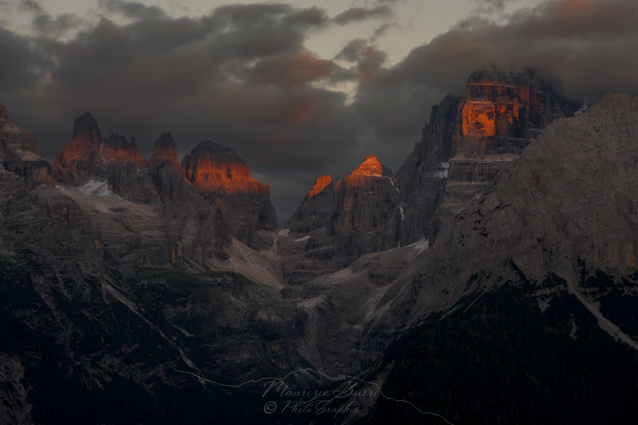 Last lights on the Brenta
