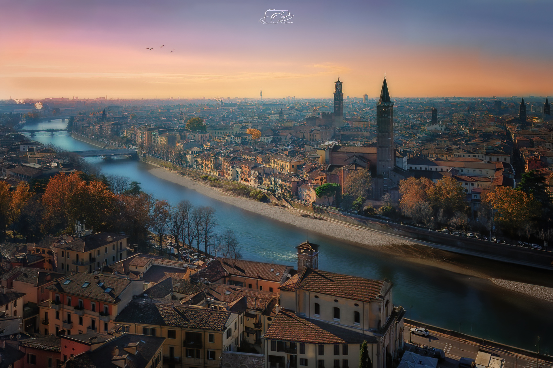 L'Adige accarezza Verona