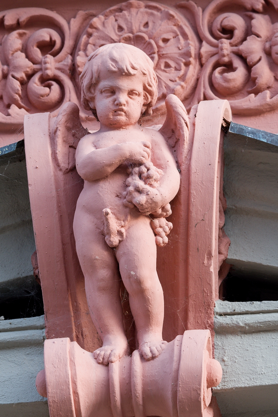 Angel with an erect penis