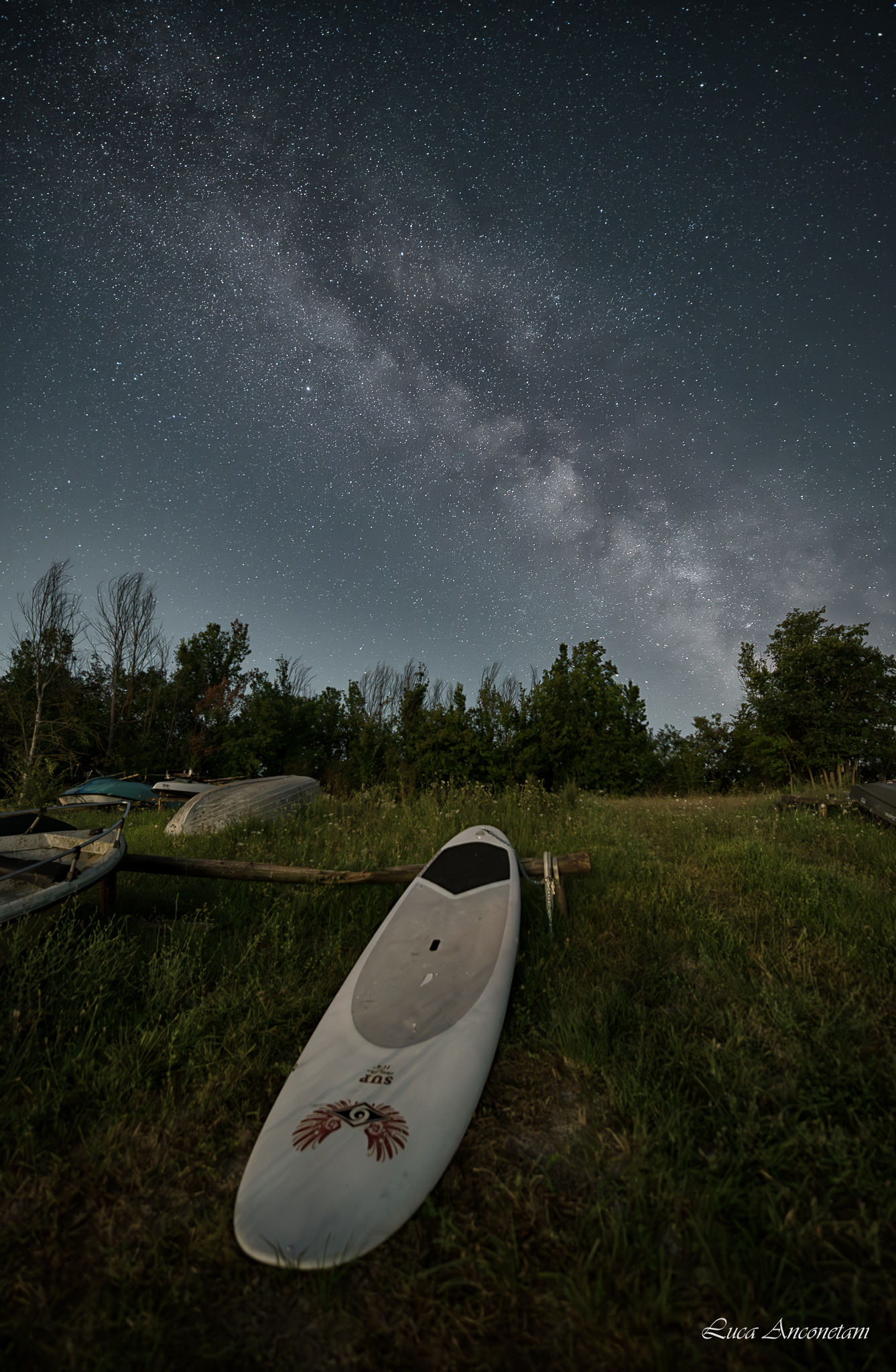 Via lattea al Lago di Cingoli