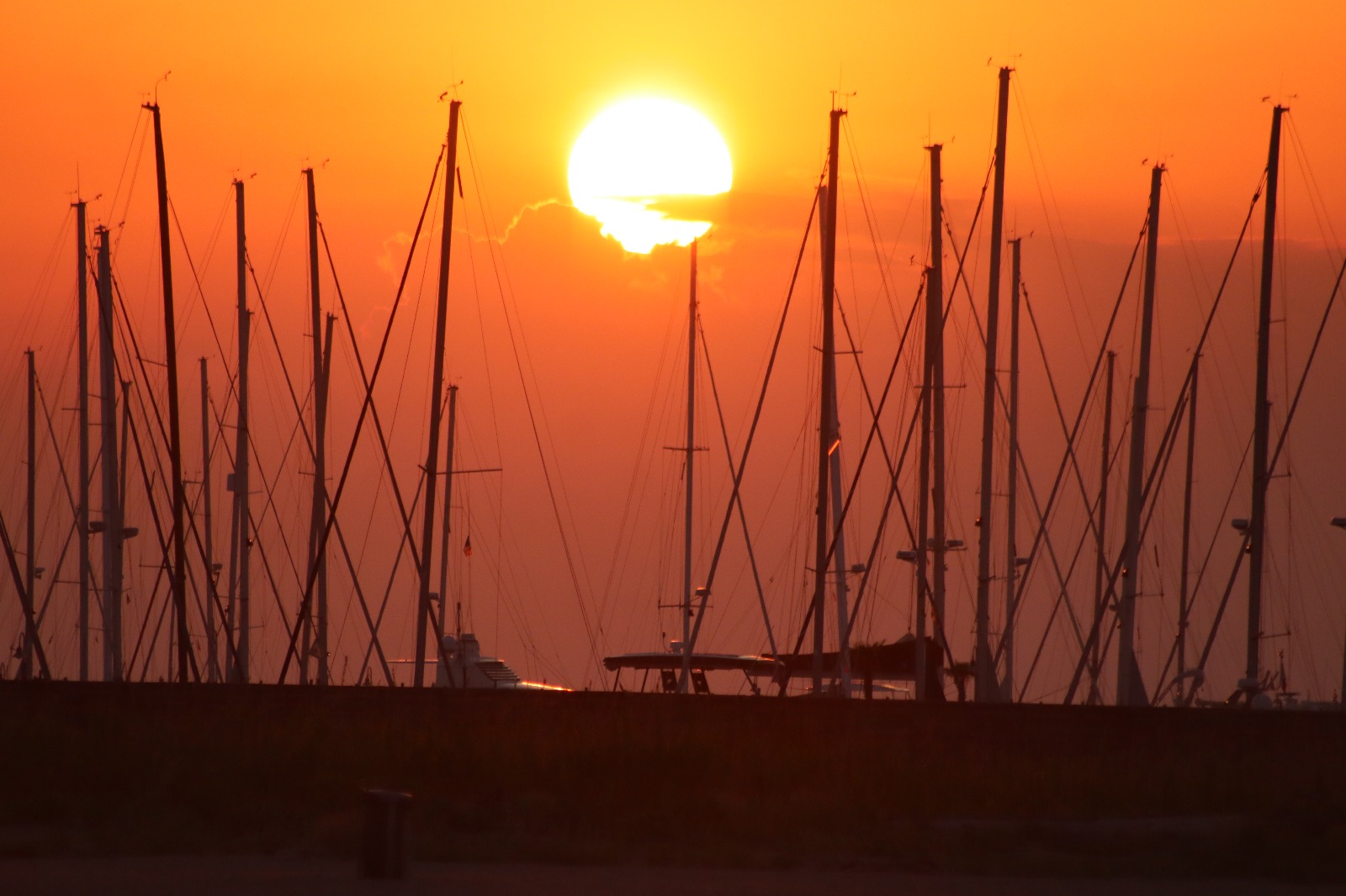 Sunset in the lagoon