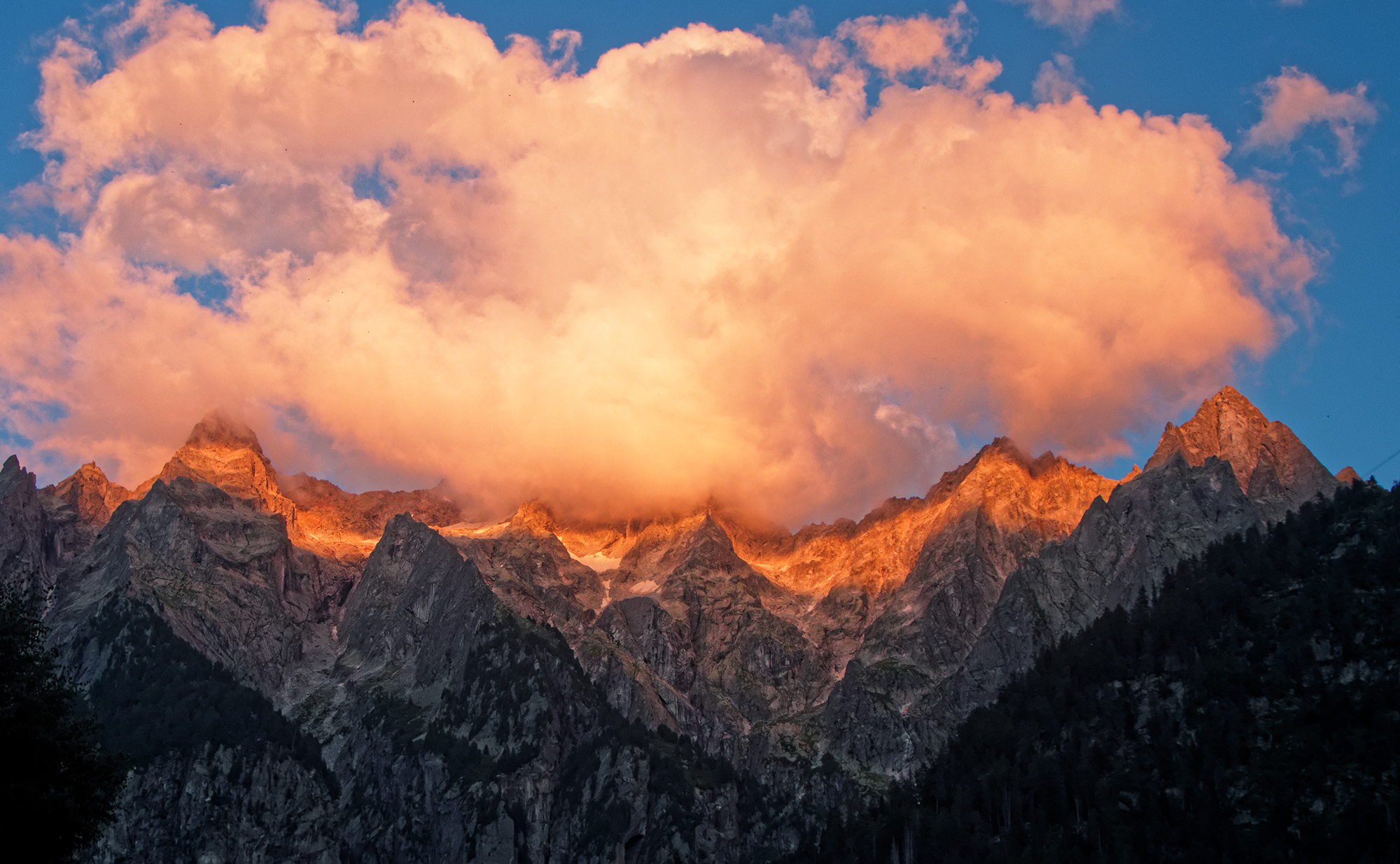 val bregaglia, last sunshine