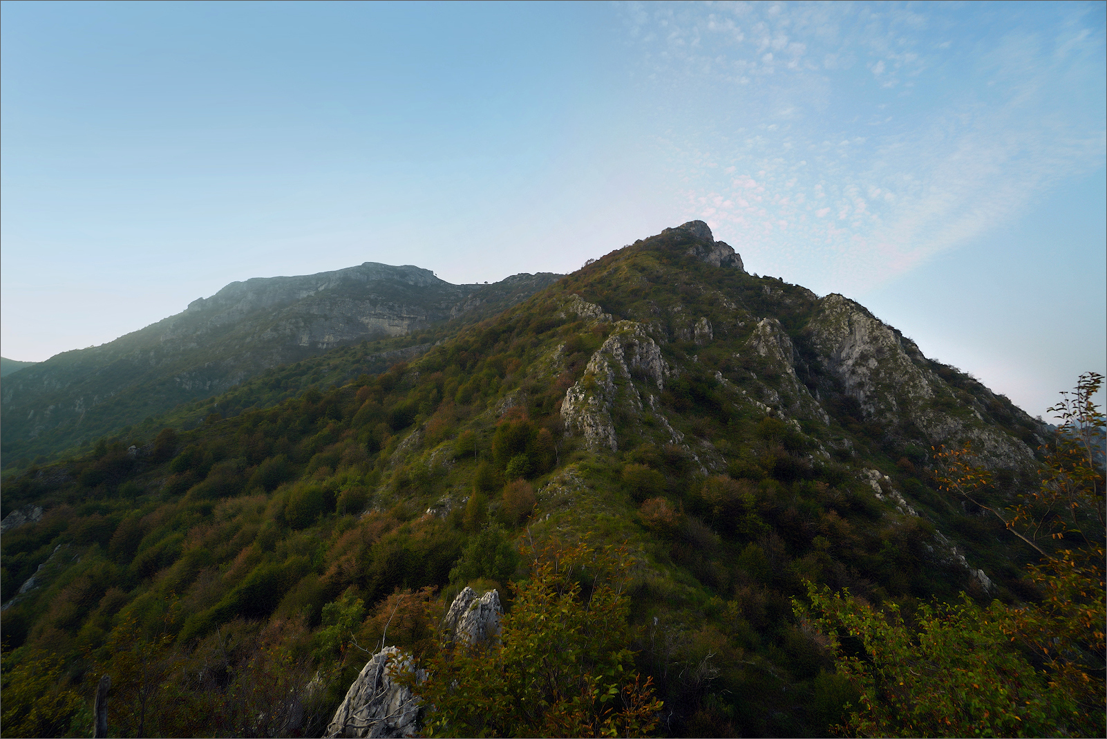 lungo la cresta del Corno Birone 1116m slm