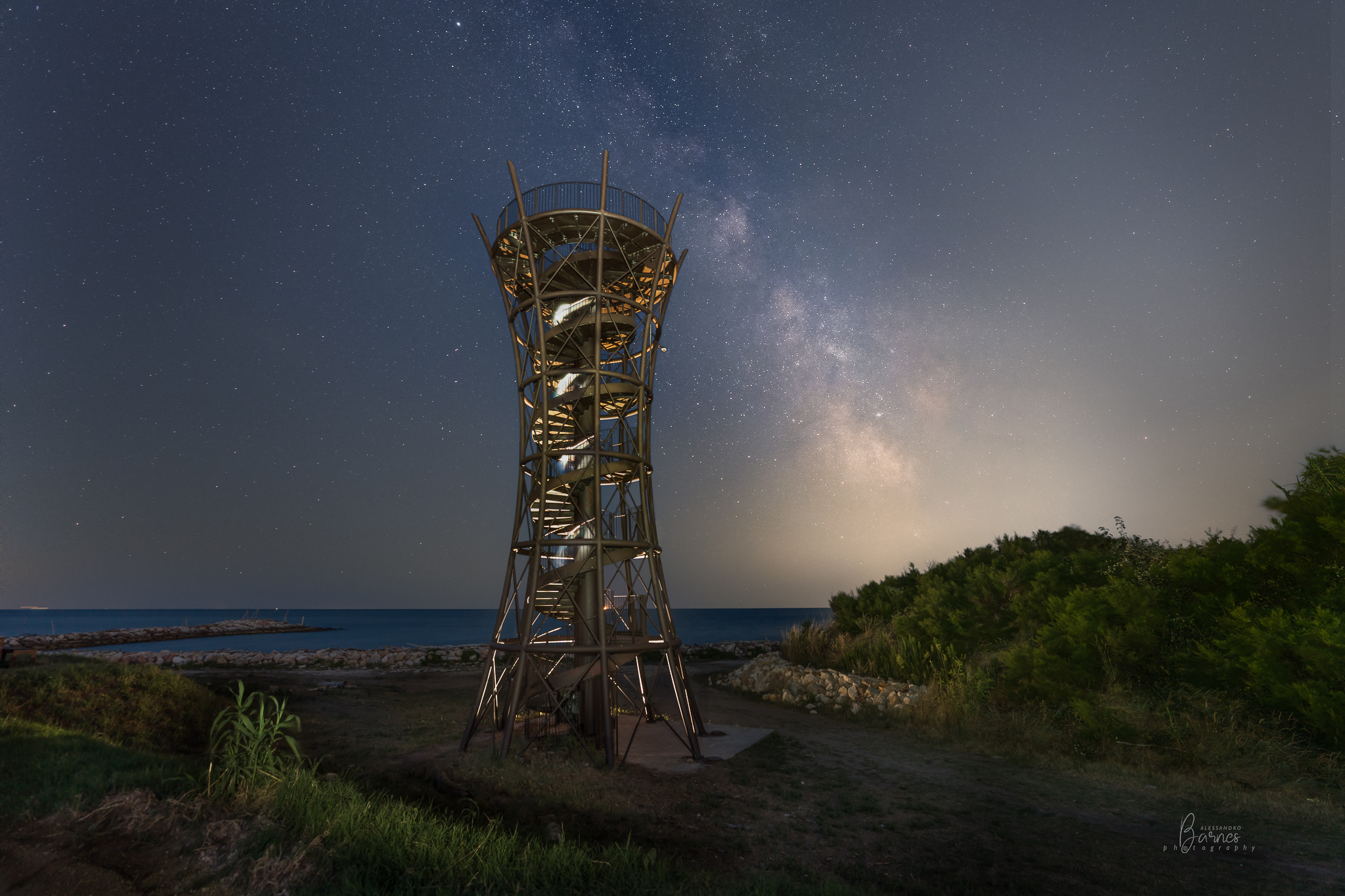 Mouth of the Adige river -Rosolina- panoramic tower