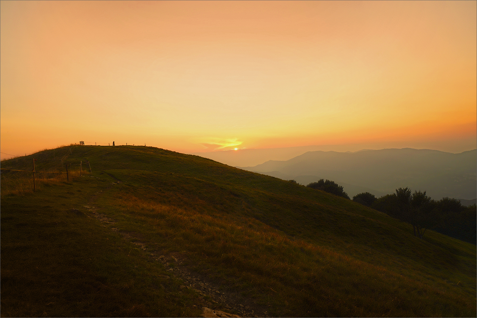 l'ultimo sguardo sul Monte Rai poco prima di andarsene