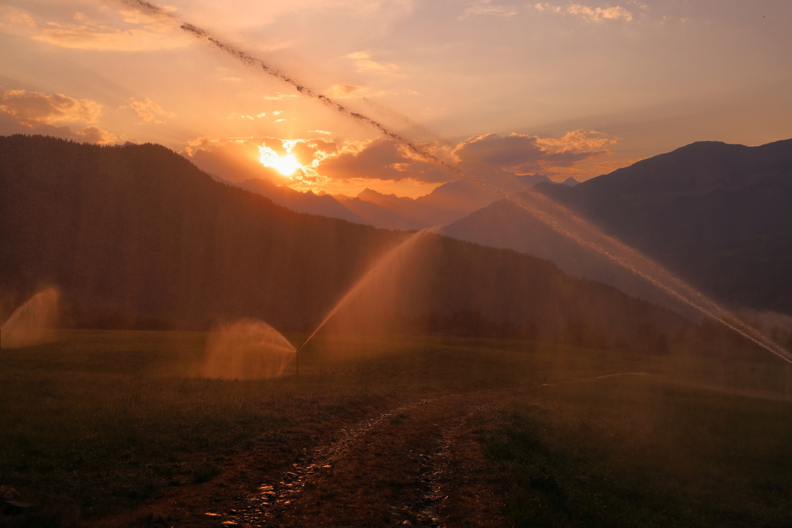Mont Blanc at sunset