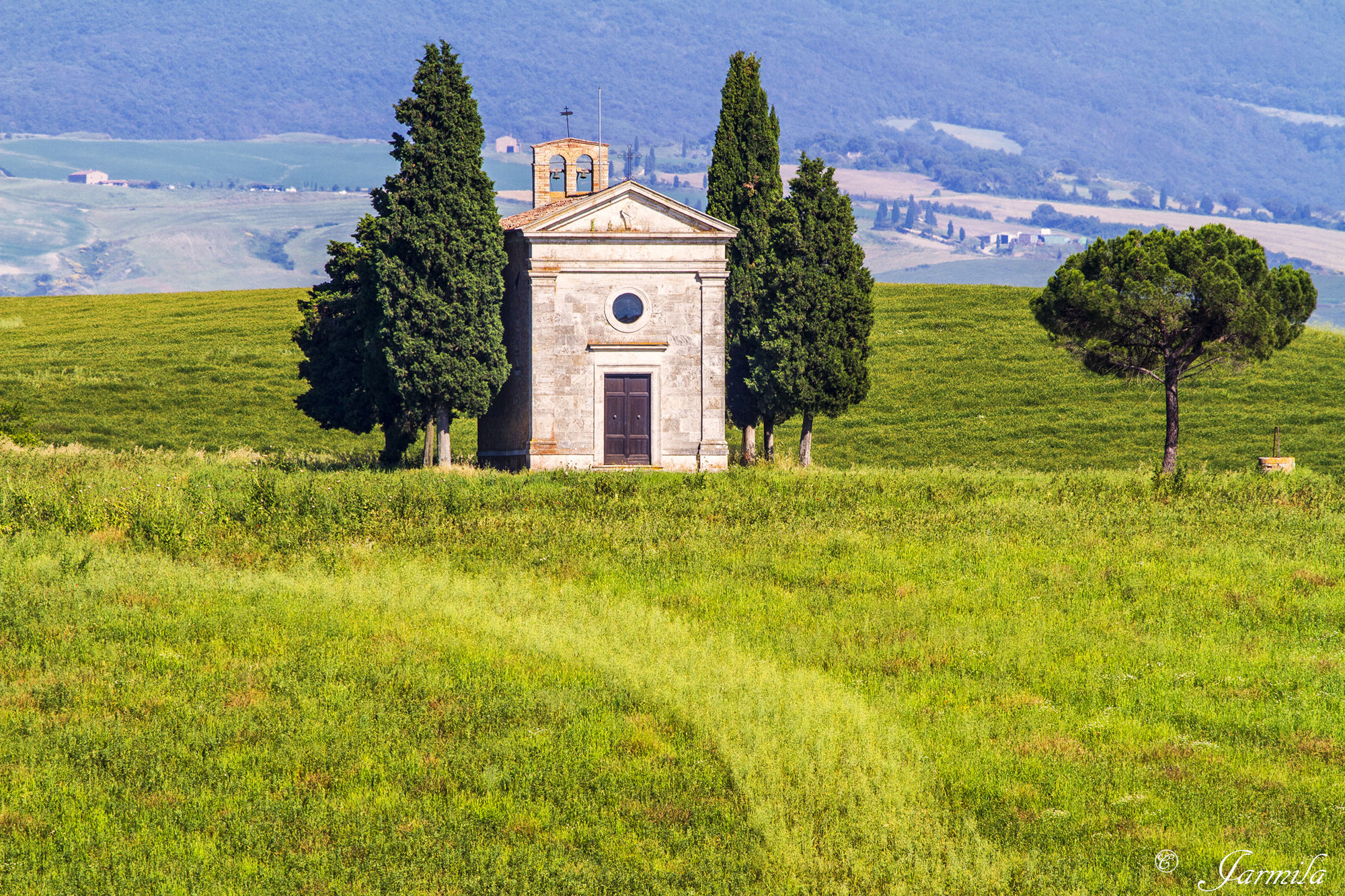 The chapel of the Madonna di San Quirico d'Orcia Vitalet...