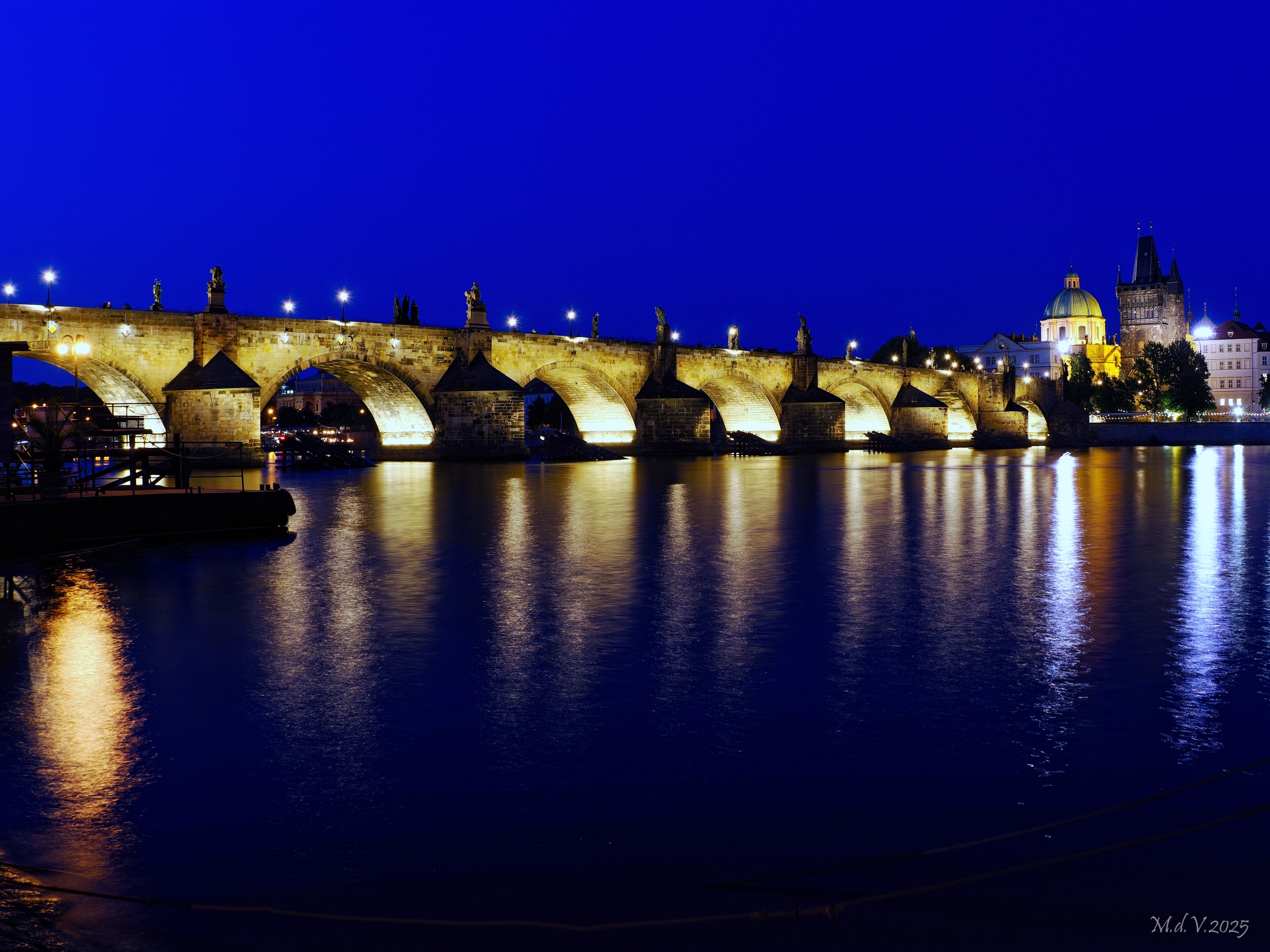 Ponte Carlo e Chiesa di S. Francesco d'Assisi