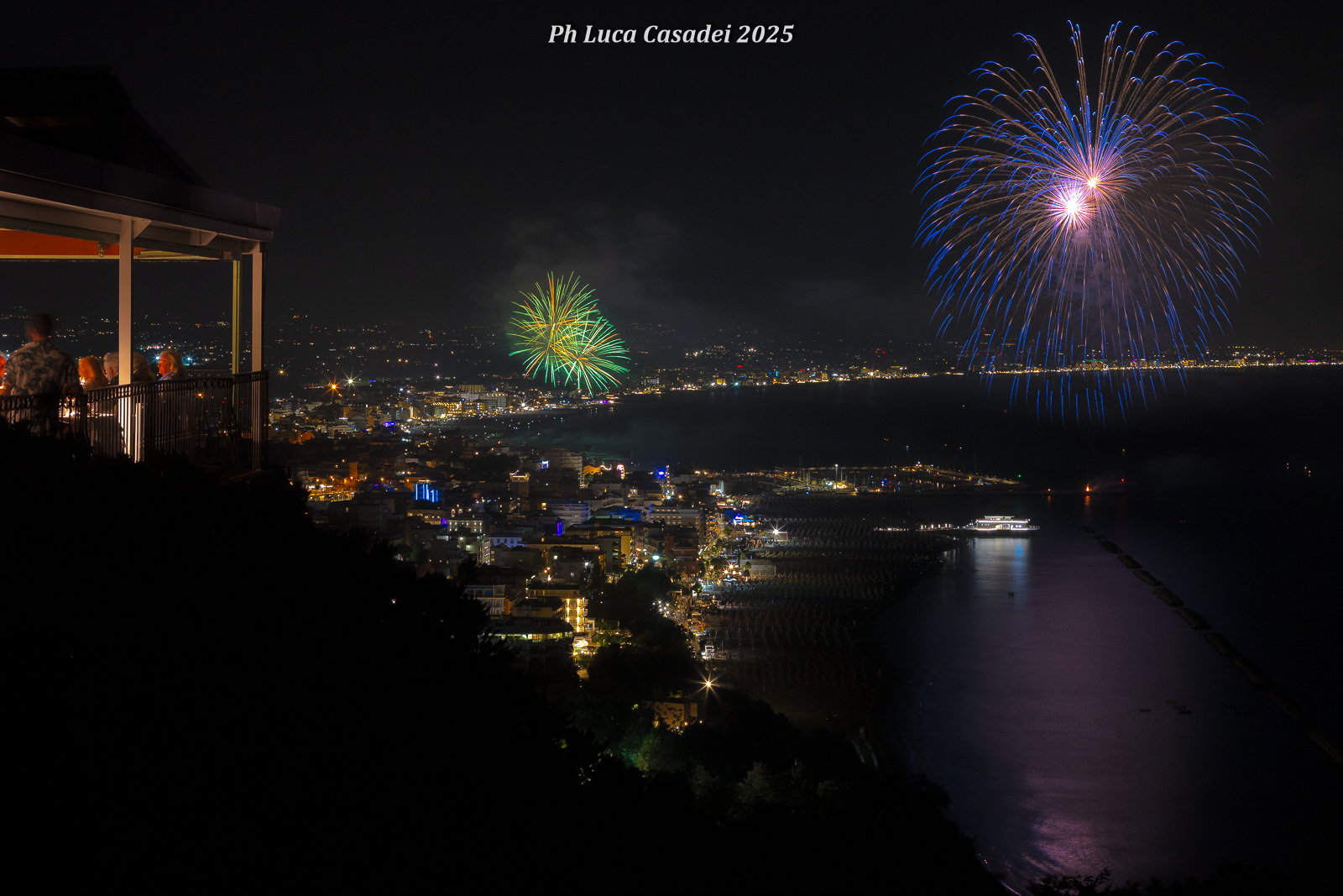 Spettacolo Pirotecnico durante la cena