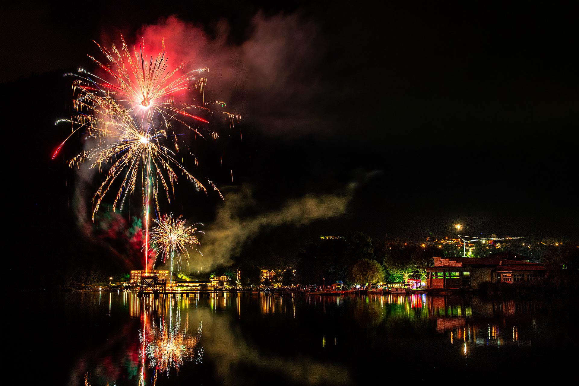 Fireworks in mid-August