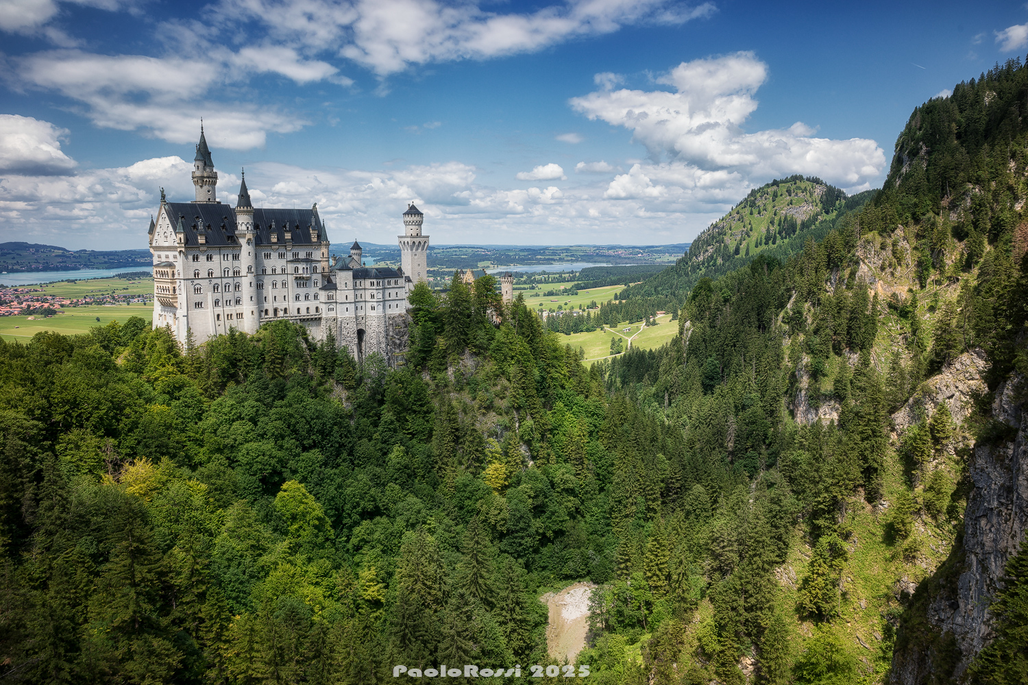 Il castello di Neuschwanstein...