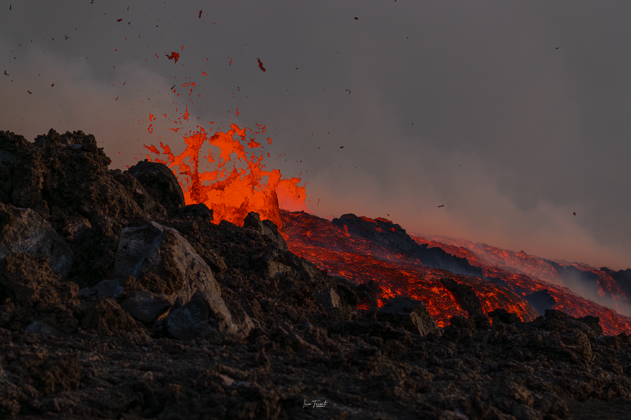 Etna. 20 agosto 2025. Bocca effusiva 2.990 metri