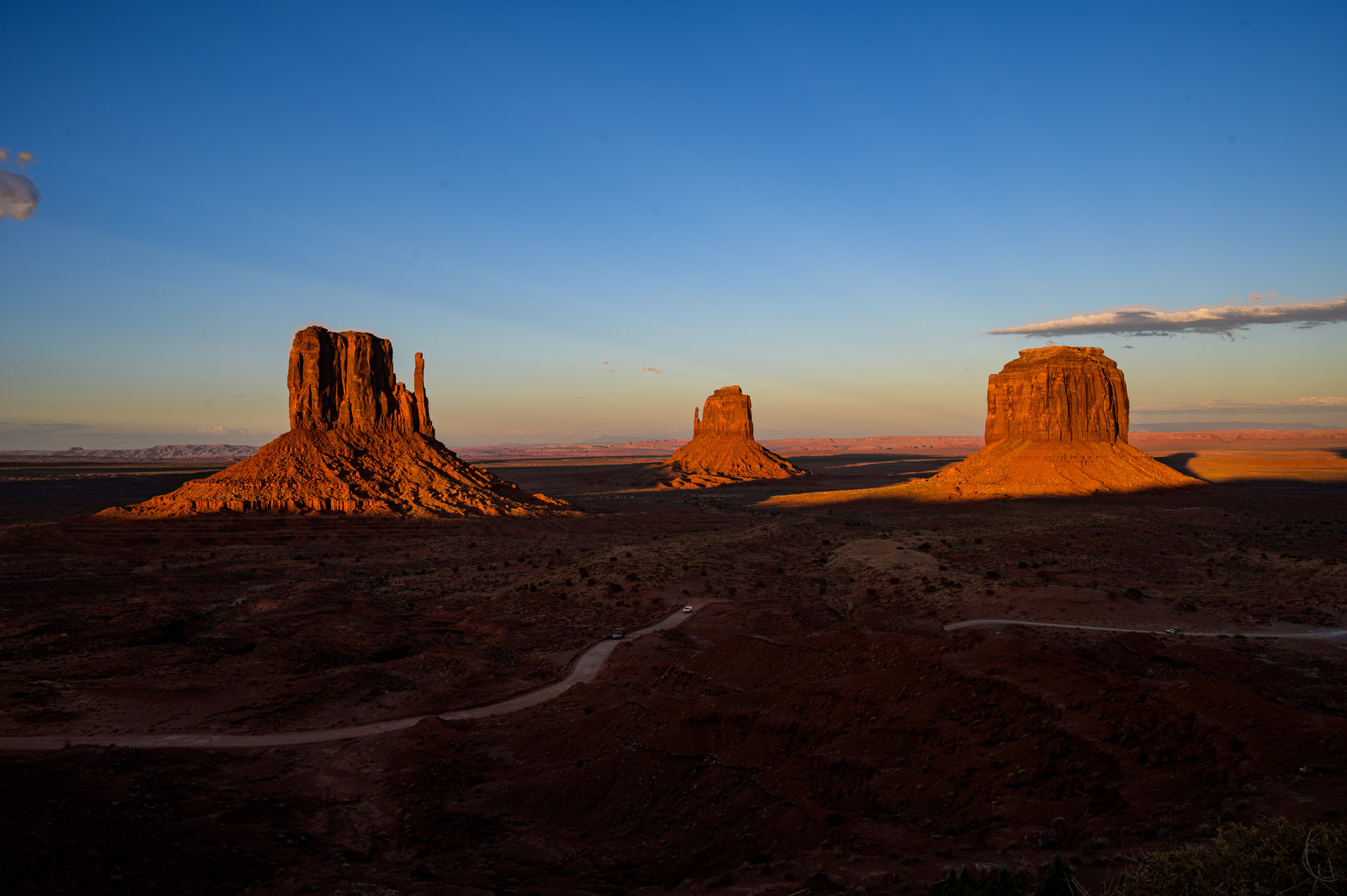 Monument Valley at sunset